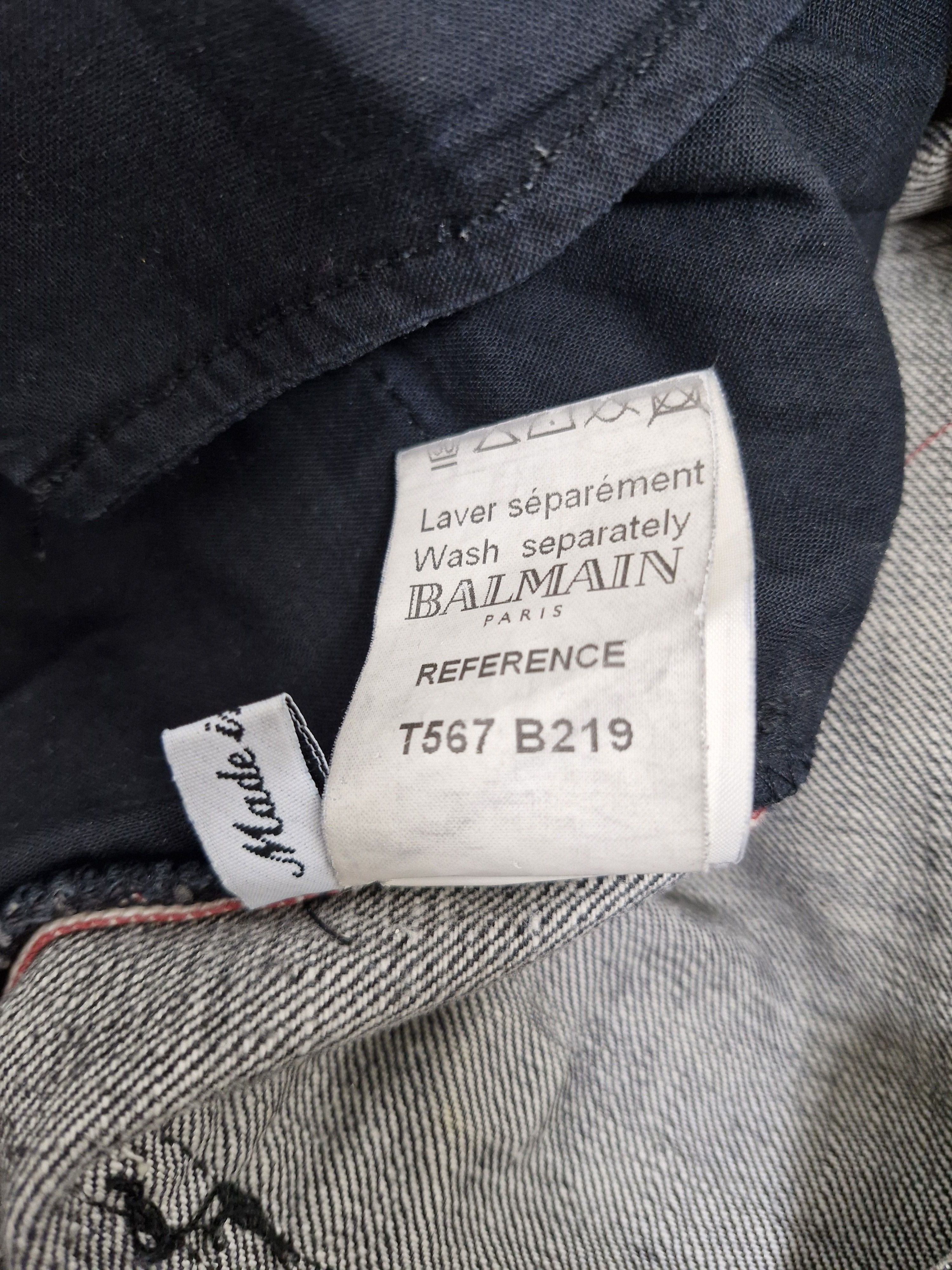 Balmain BALMAIN SS11 Waxed Distressed Eagle Coin Biker Jeans Size US 32 / EU 48 - 12 Thumbnail