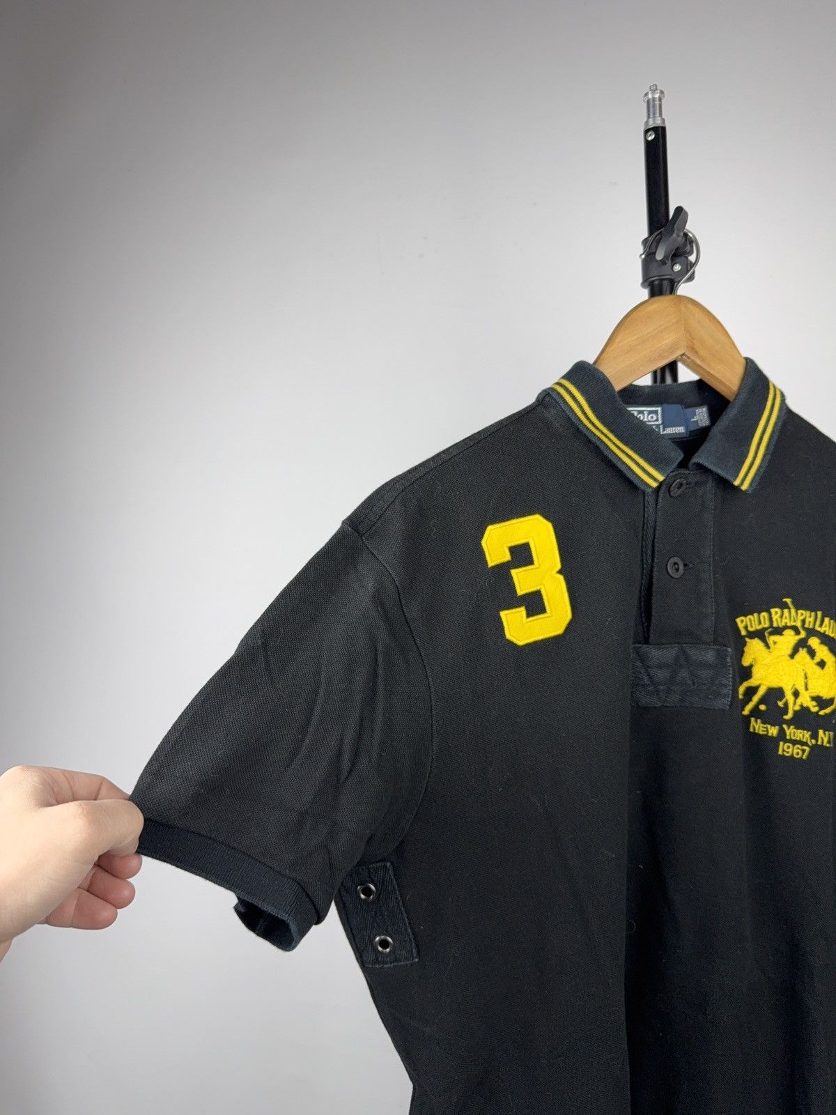 Polo Ralph Lauren Vintage 90s Polo Ralph Lauren NY Big Pony #3 Polo Shirt Size US L / EU 52-54 / 3 - 3 Thumbnail