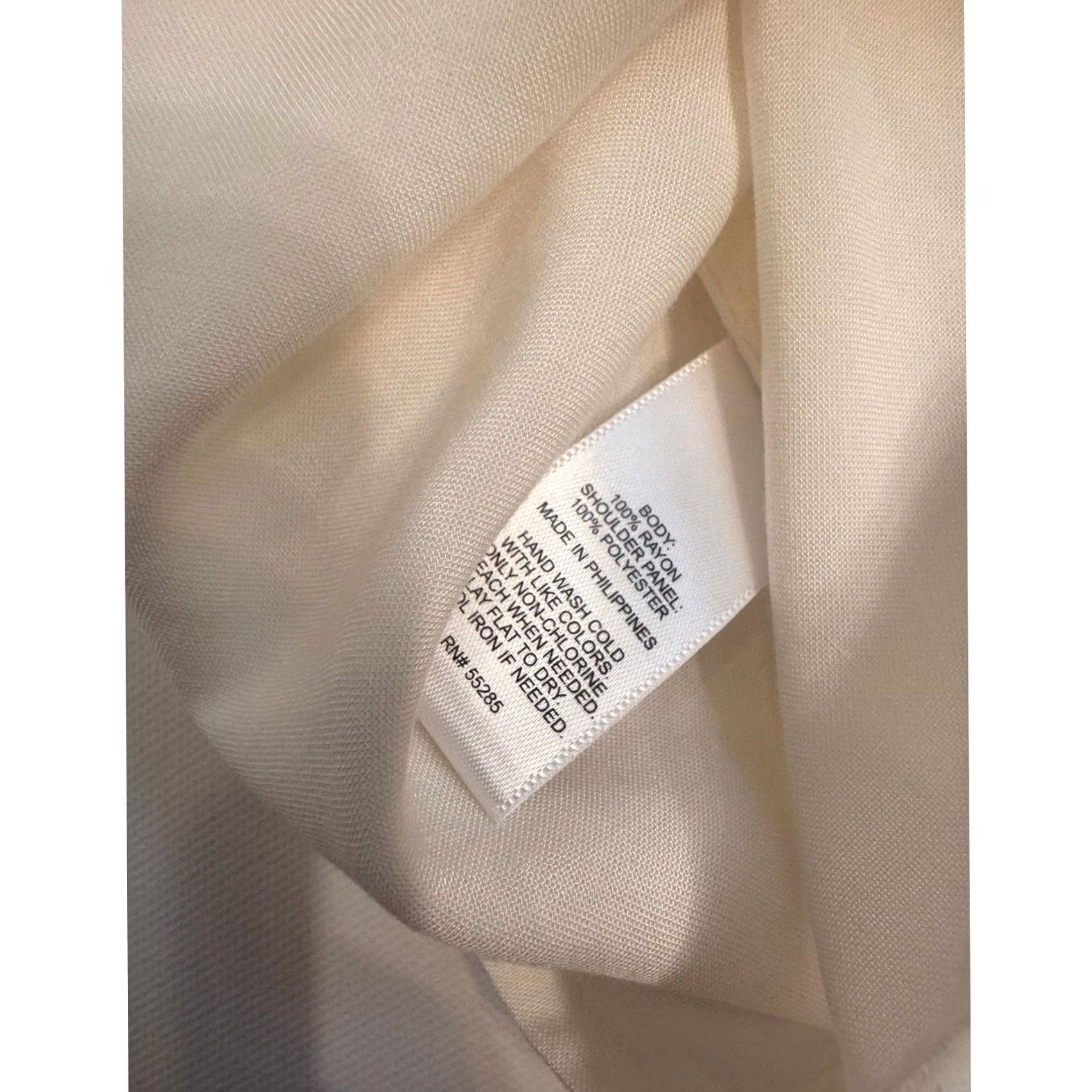 Express Express Women's Blouse White/Cream S NWT Flowy Rayon Size S / US 4 / IT 40 - 5 Thumbnail