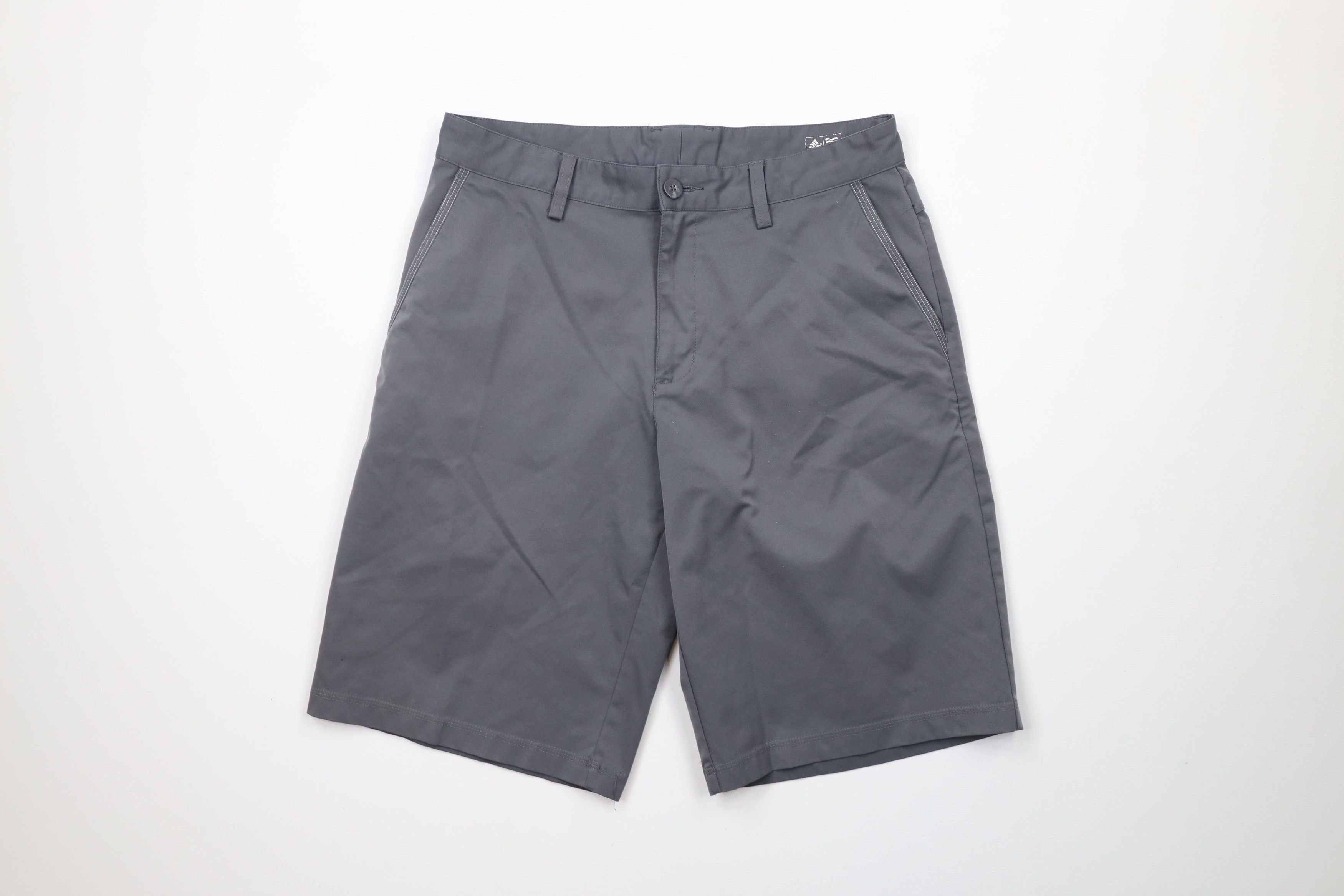 Adidas × Vintage Adidas Golf Spell Out Striped Golfing Chino Shorts Gray Size US 30 / EU 46 - 1 Thumbnail