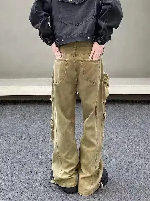 Japanese Brand Cargo Beige Jeans Size US 30 / EU 46 - 6 Thumbnail