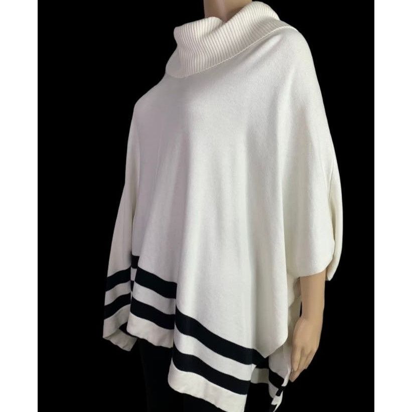 Calvin Klein Calvin Klein Womens Medium Cowl Neck Poncho Sweater Size M / US 6-8 / IT 42-44 - 12 Thumbnail