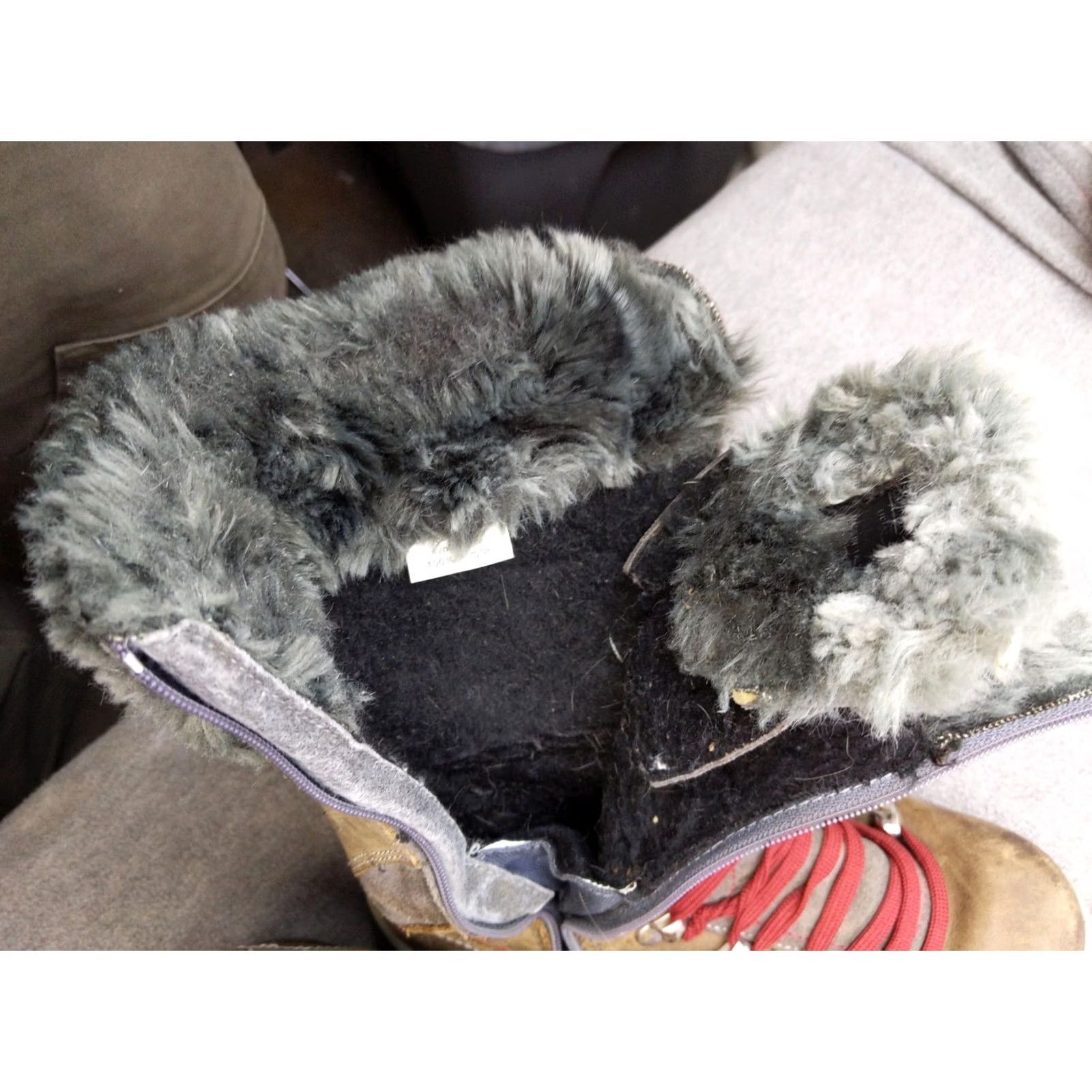 Vintage Santana Canada Boots Womens 7 38 Brown Gray Fur Lined Winter Snow Hiking Size US 7 / IT 37 - 7 Thumbnail