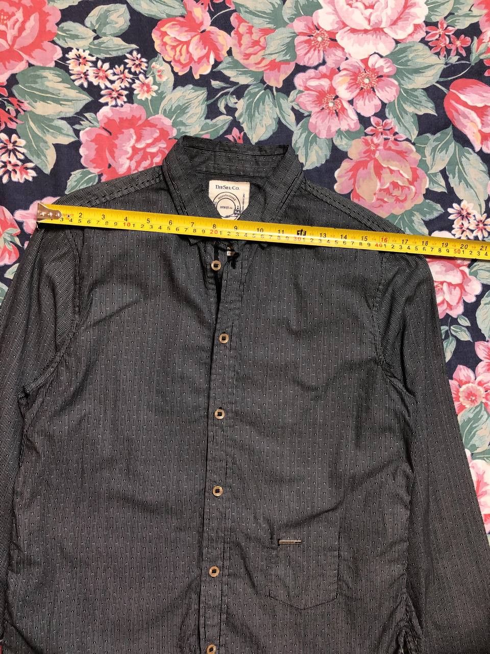 Diesel Diesel Manufactured Button Up Logo Striped Size US M / EU 48-50 / 2 - 11 Thumbnail