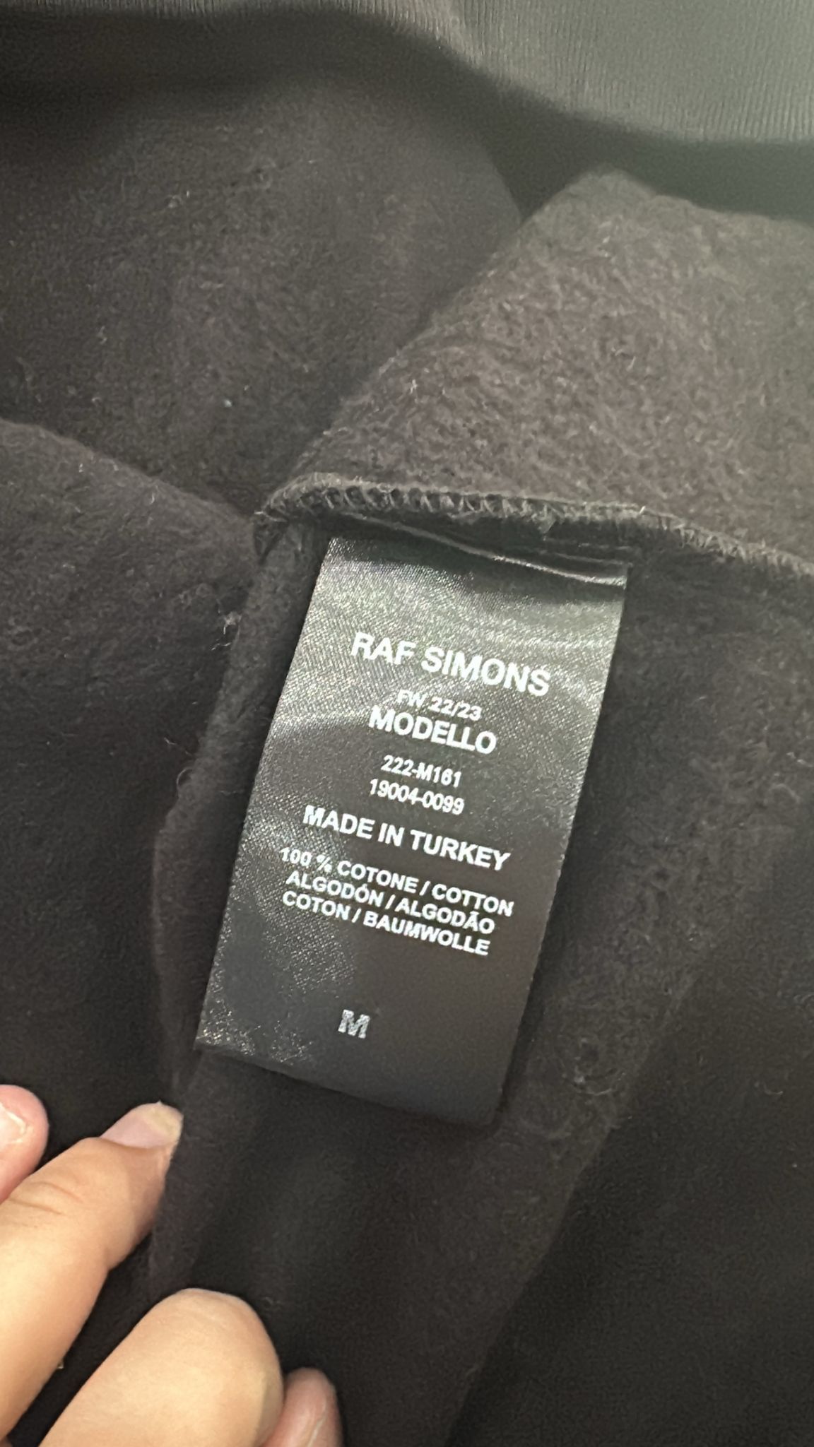 Raf Simons CC000021 The Die Has Cast Hoodie in Black Size US M / EU 48-50 / 2 - 7 Thumbnail