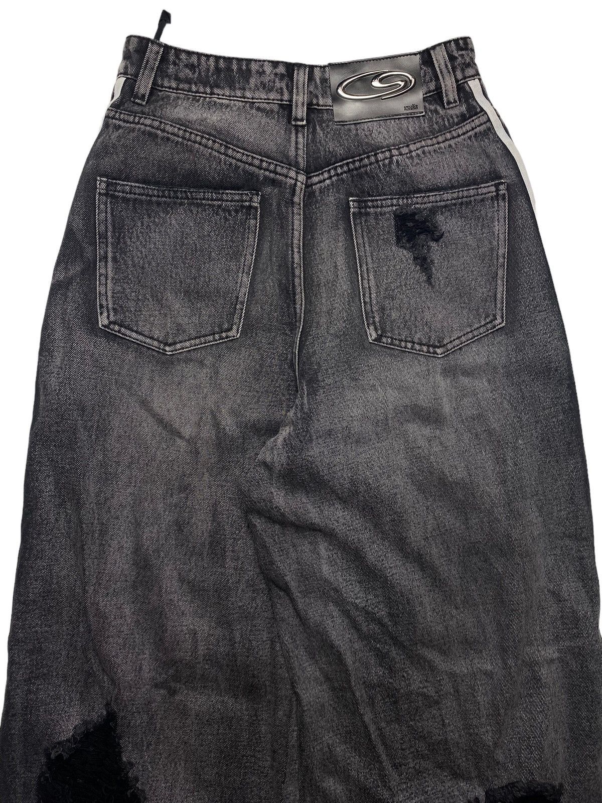 If Six Was Nine × Japanese Brand × Le Grande Bleu (L.G.B.) Kimss Studio - Slashed Double Stripe Denim Size US 29 - 8 Thumbnail