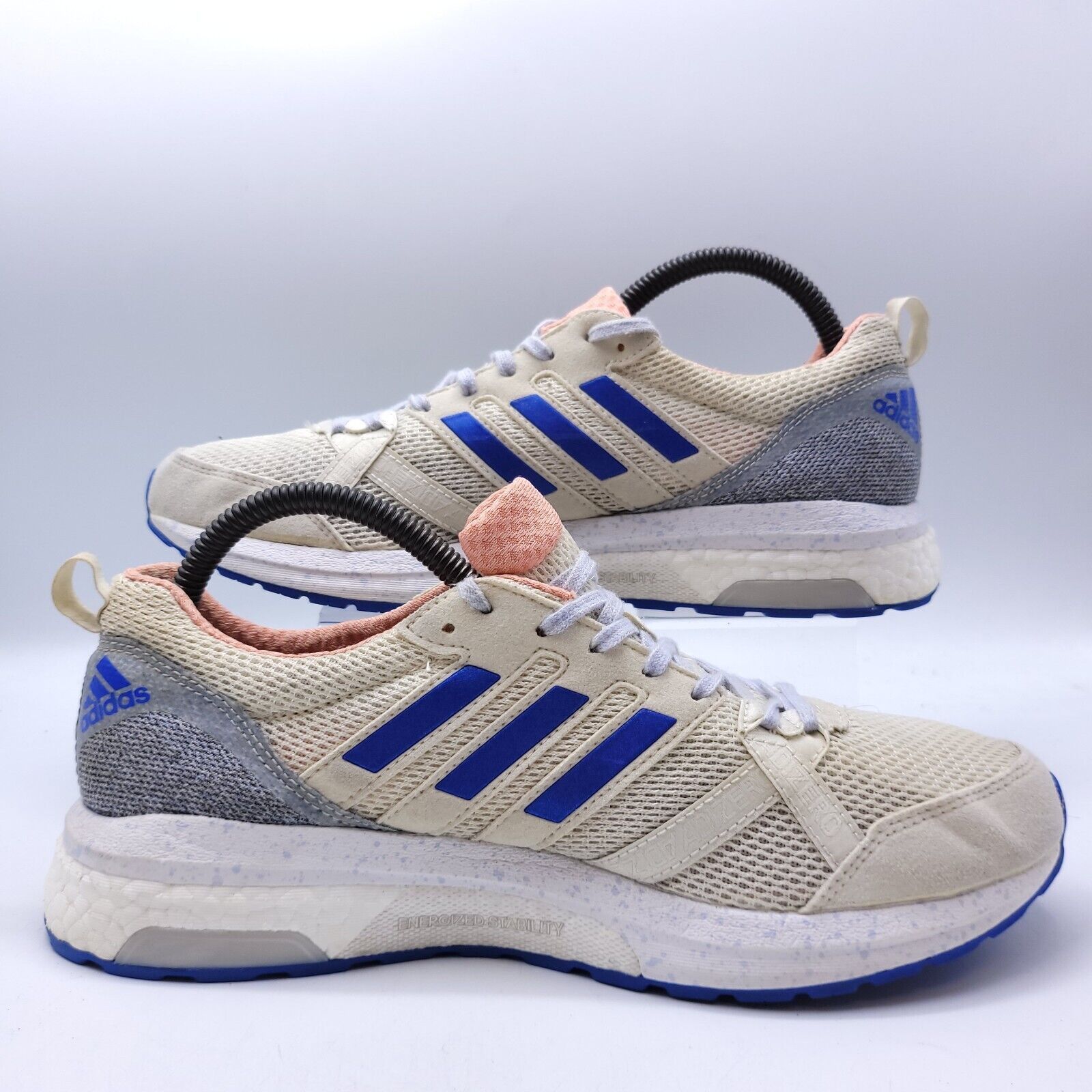 Adidas Adidas Adizero Tempo 9 Shoe Womens Size 9 CP9498 White Blue Size US 9 / IT 39 - 6 Thumbnail