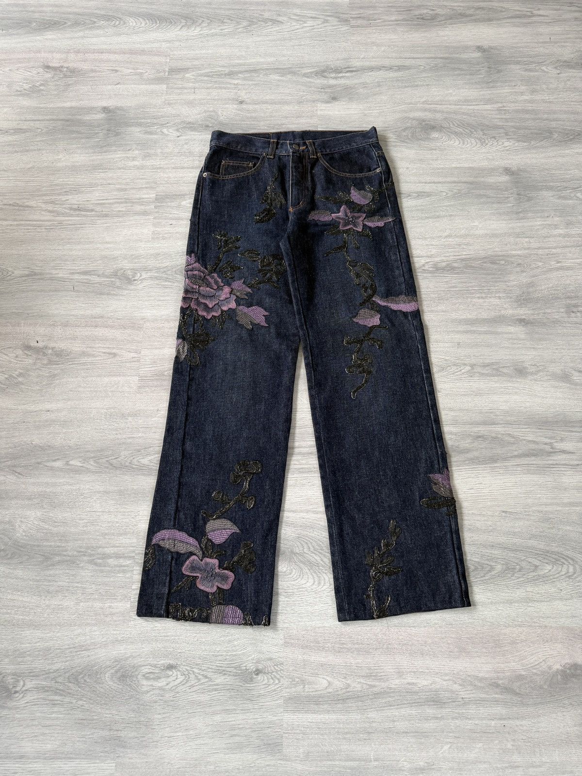 Gucci Tom Ford Floral Jeans | Grailed