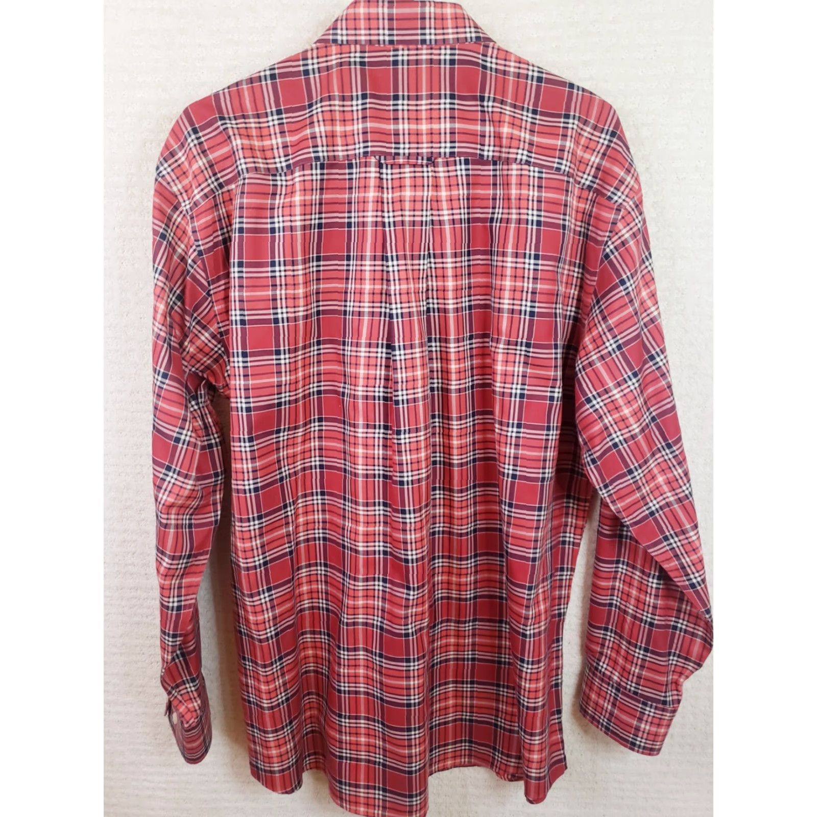 Orvis Orvis Shirt L Red Plaid Long Sleeve Button-Down 100% Cotton Button-Front Pocket Men Regular Size L Mens Size US L / EU 52-54 / 3 - 6 Thumbnail