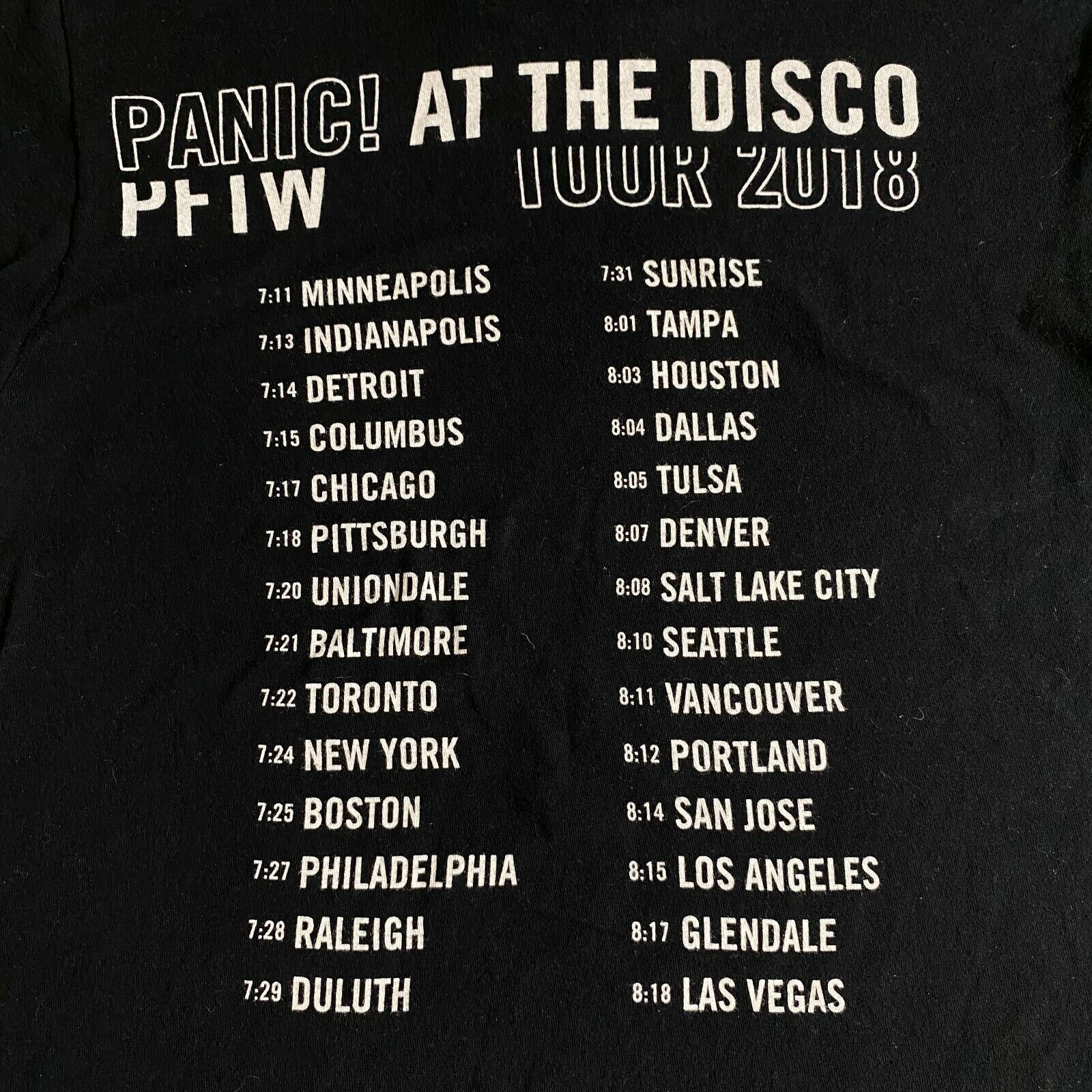 Other Panic! at the Disco Small Pray For The Wicked Tour T Shirt Size US S / EU 44-46 / 1 - 5 Thumbnail