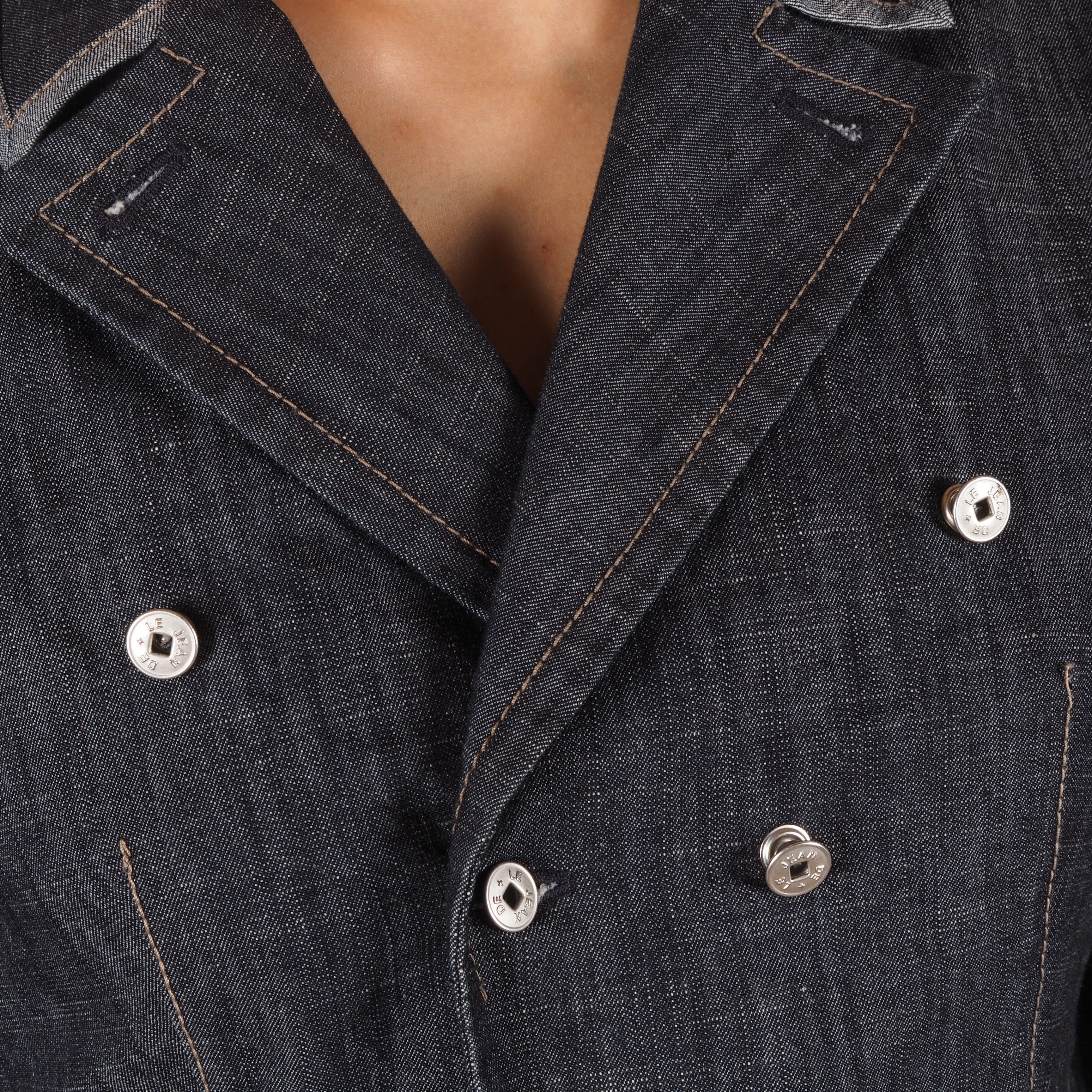 Marithe + Francois Girbaud Marithe Francois Girbaud Vintage Denim Blazer Jacket Size S / US 4 / IT 40 - 5 Thumbnail
