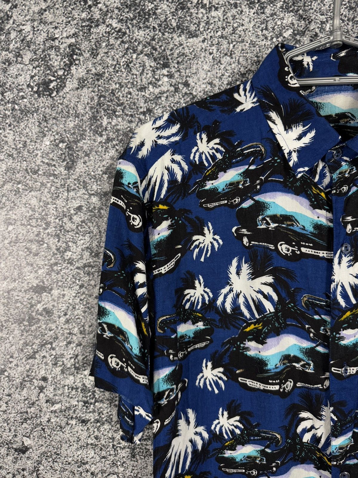 Vintage Hawaiian Short Sleeve Shirt Button Up Cars Palm Cuba Hawaii Size US S / EU 44-46 / 1 - 3 Thumbnail