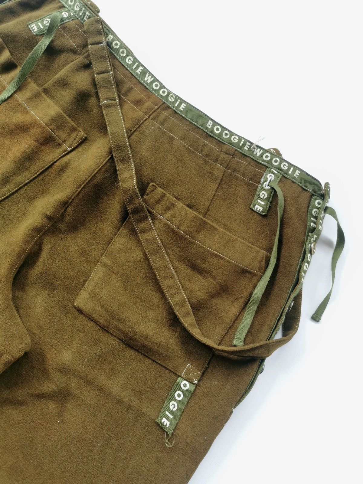 Japanese Brand Boogie Woogie Loose Baggy Rayon Pants & Bulk Size US 33 - 8 Thumbnail