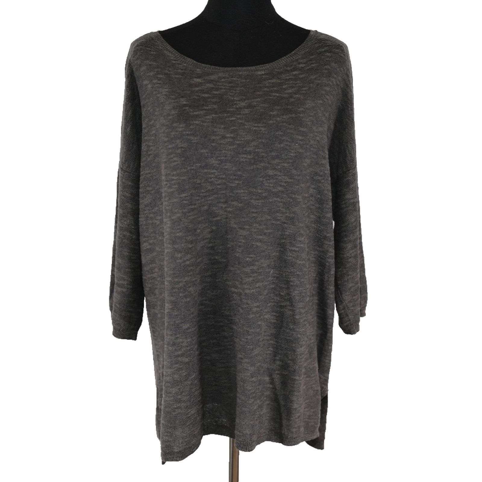 Eileen Fisher EILEEN FISHER Cotton Linen Blend Knit Sweater Tunic Size M Size M / US 6-8 / IT 42-44 - 2 Thumbnail