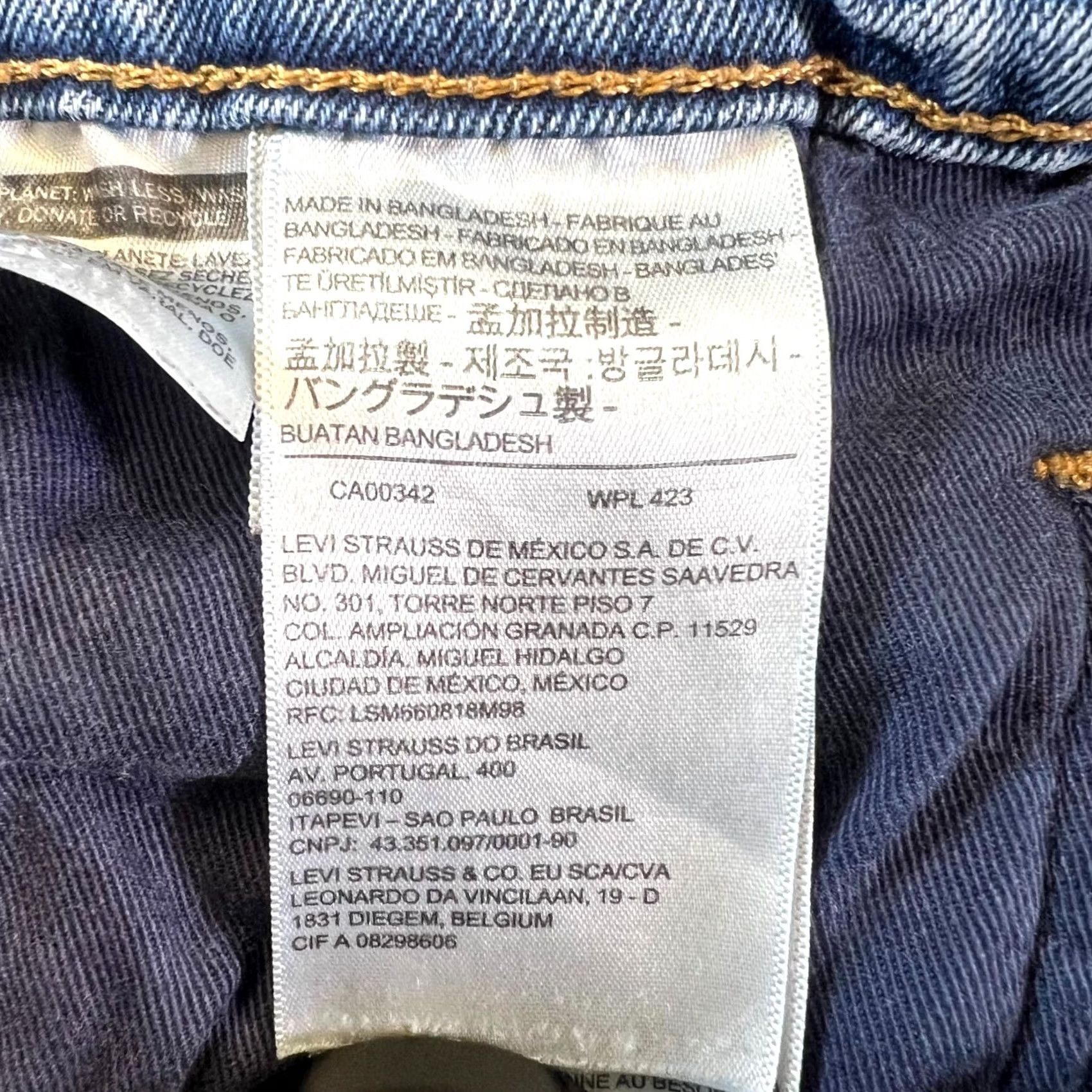 Levi's Levi's Jeans Mens 36x34 Blue Denim 5-Pockets Straight Leg Streetwear Jeans Size US 36 / EU 52 - 7 Thumbnail
