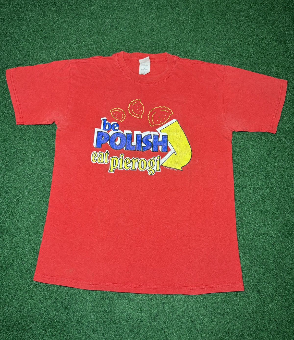 Gildan × Vintage Y2K Be Polish Eat Pierogi Funny Polish Food T Shirt Size US M / EU 48-50 / 2 - 1 Thumbnail
