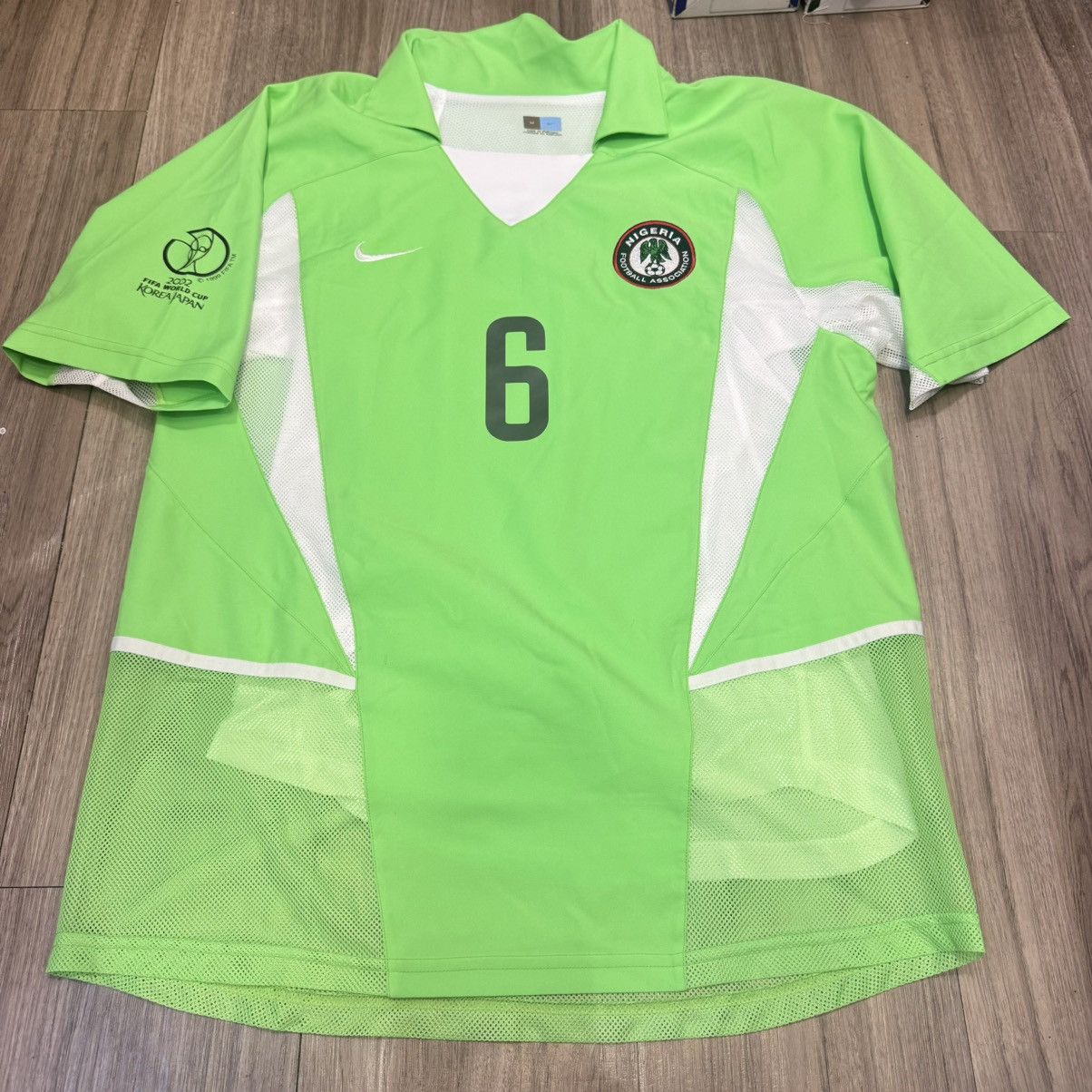 Nike Nigeria world cup 2002 player issue home shirt #6 West Size US M / EU 48-50 / 2 - 1 Thumbnail