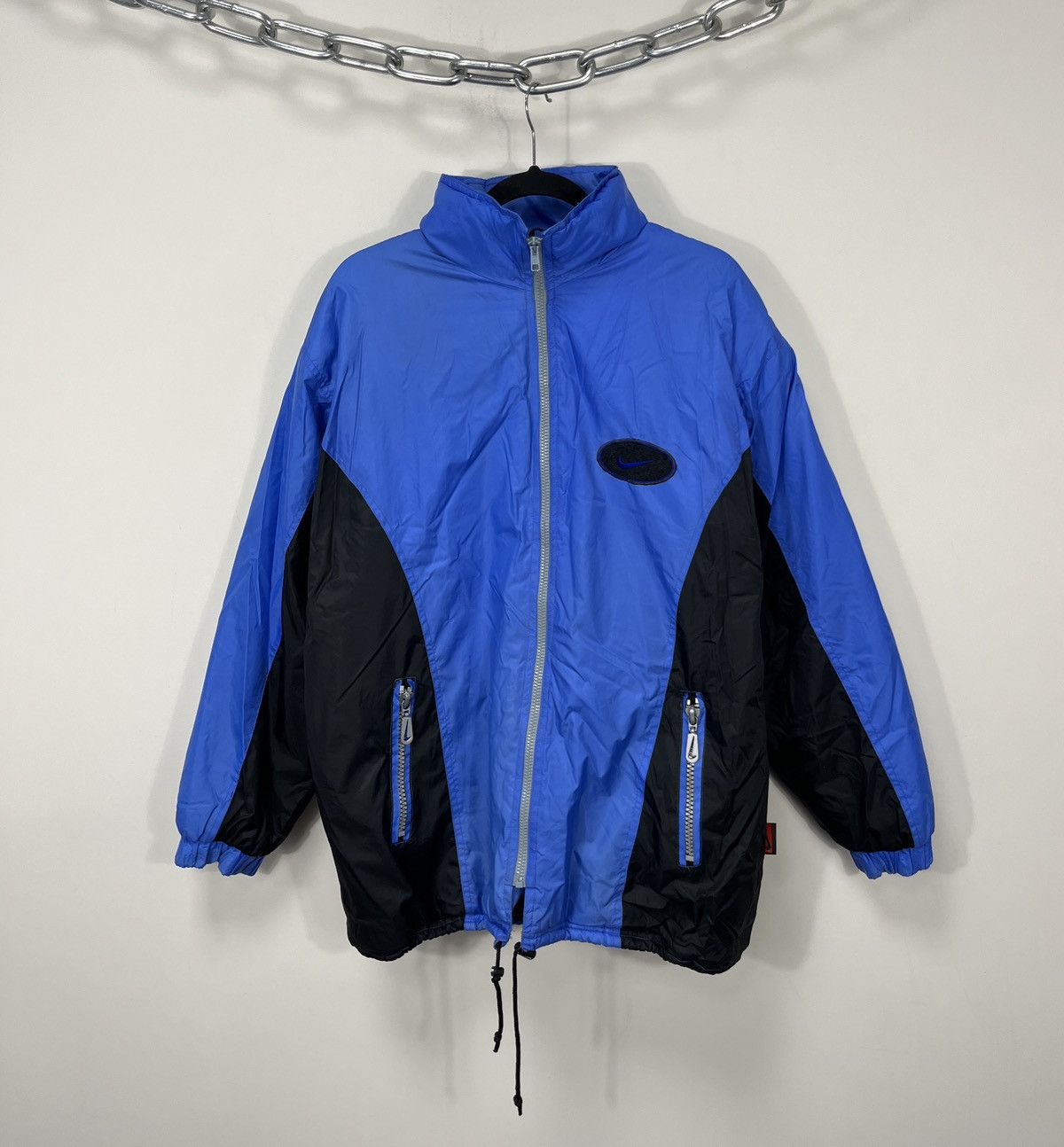 Nike Vintage Nike Big Swoosh Y2K 90s Retro Hype Jacket Size US L / EU 52-54 / 3 - 2 Thumbnail