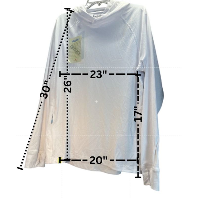 Chubbies Chubbies (Sample) White Sunhoodie Thumbholes UPF50+ men sz M Size US M / EU 48-50 / 2 - 2 Thumbnail