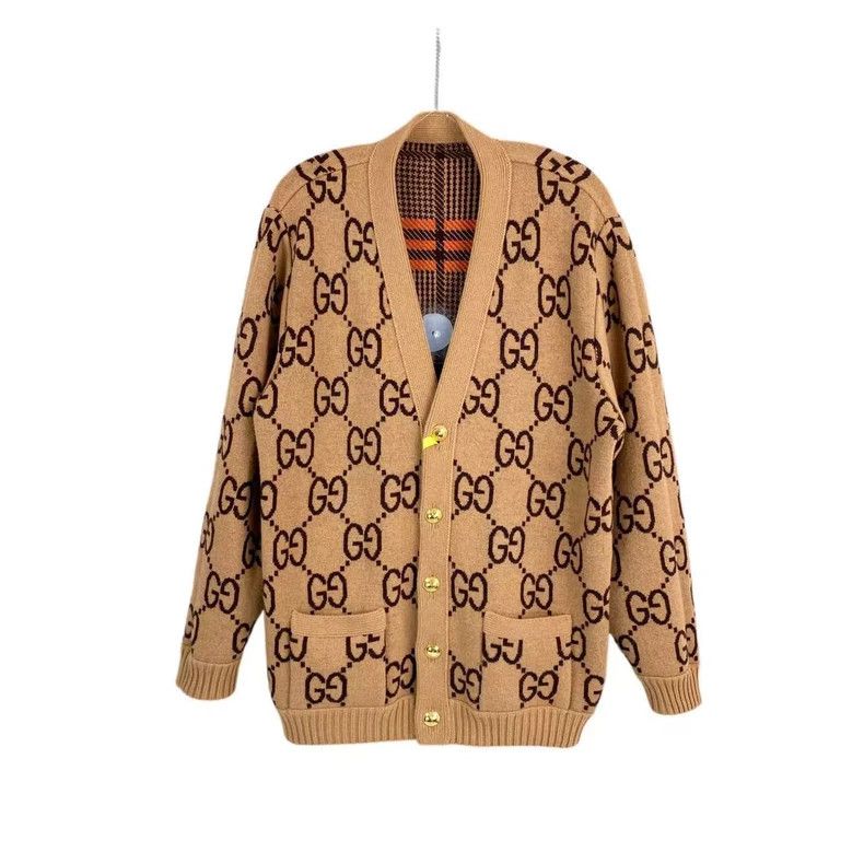 Gucci Gucci Old flower full print double-sided knitted cardigan Size S / US 4 / IT 40 - 1 Thumbnail