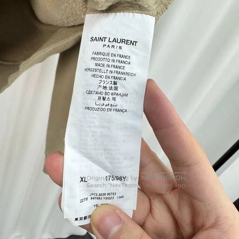 Saint Laurent Paris Saint Laurent Printed Letter Hoodie. Size US XL / EU 56 / 4 - 6 Thumbnail