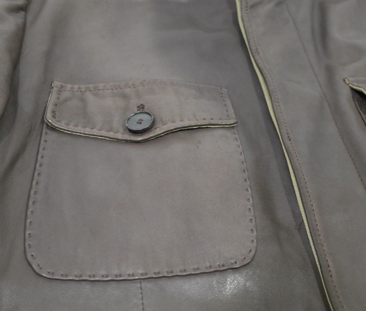 Hugo Boss Hugo Boss Vintage Leather Jacket Men's Sz 50 Brown Size US M / EU 48-50 / 2 - 12 Thumbnail