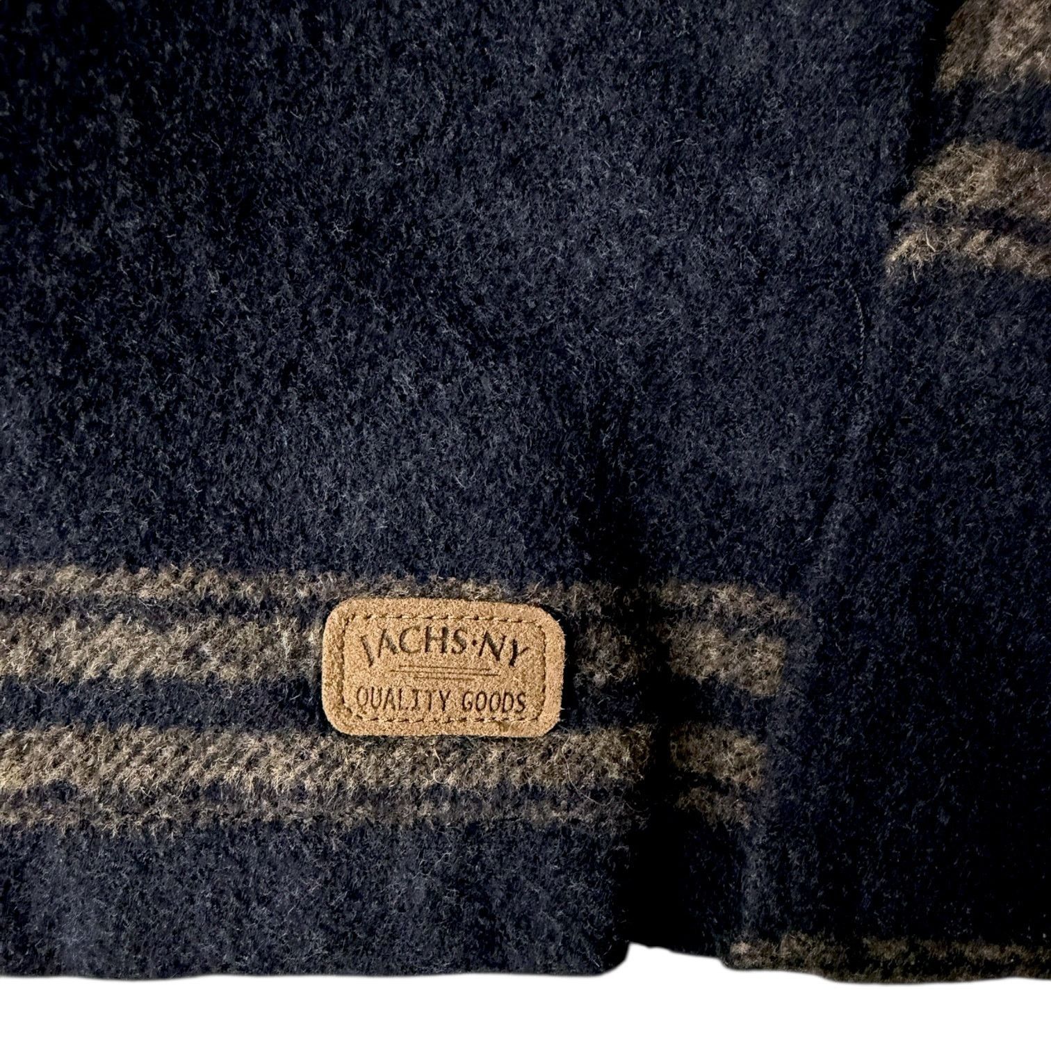 JACHS NY Jachs NY Navy Striped Flannel Shacket Faux Fur Lined NWT - L Size US L / EU 52-54 / 3 - 5 Thumbnail