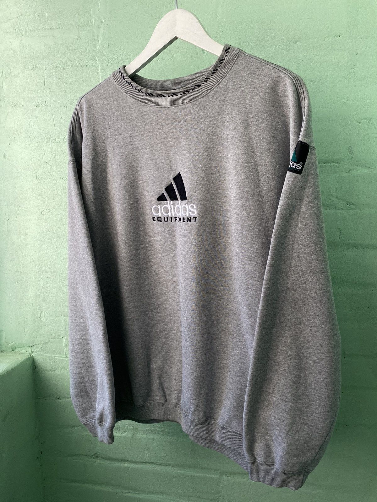 Equipment Adidas Equipment Vintage Sweatshirt Gray Size US XL / EU 56 / 4 - 5 Thumbnail