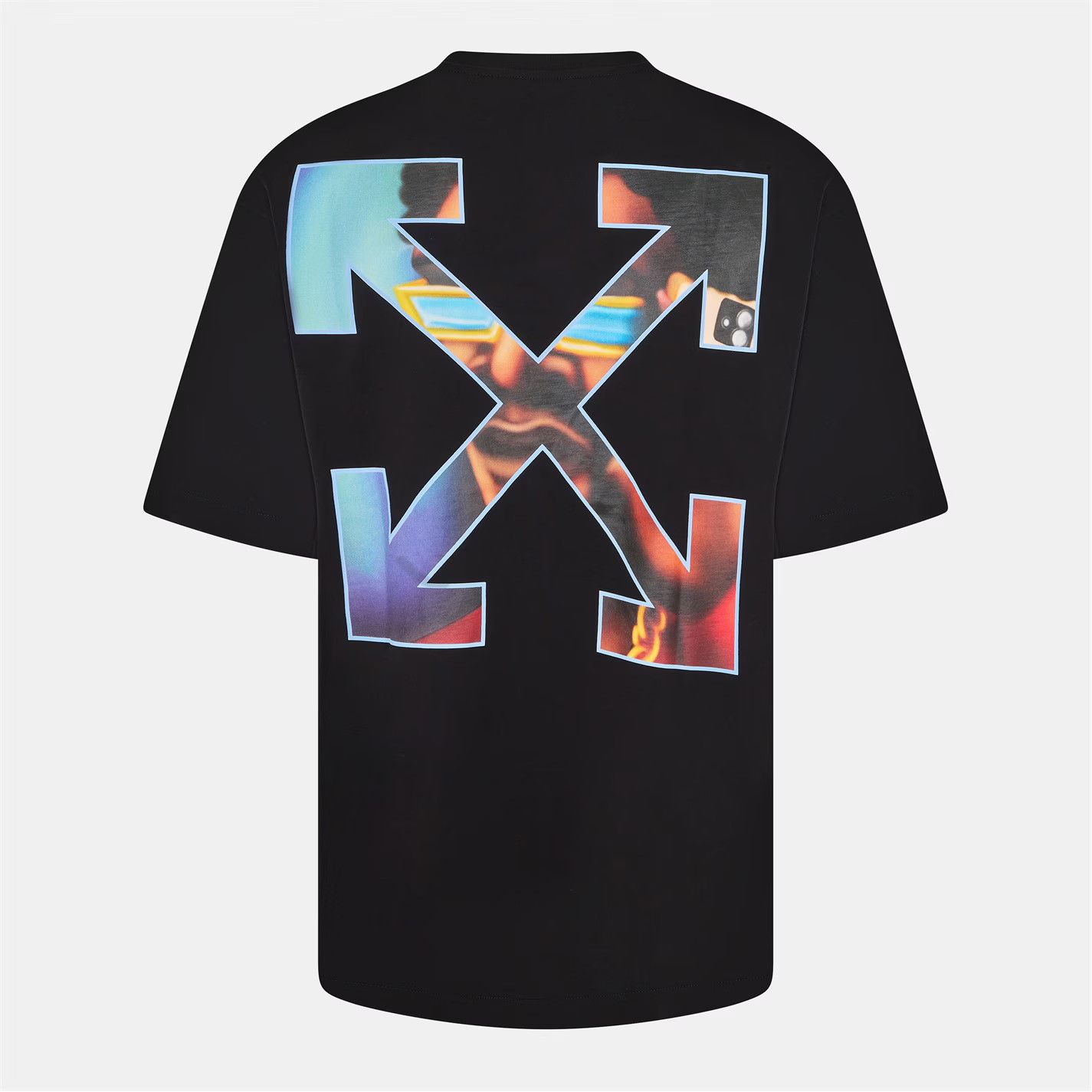 Off-White o1g2r1mq0226 Barber Skate T-Shirt In Black Size US L / EU 52-54 / 3 - 2 Thumbnail