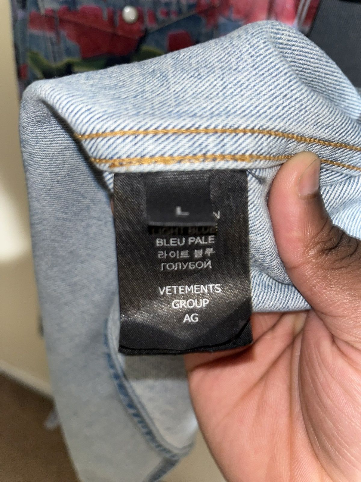 Vetements VETEMENTS Graffiti Denim Overshirt Size US L / EU 52-54 / 3 - 6 Thumbnail