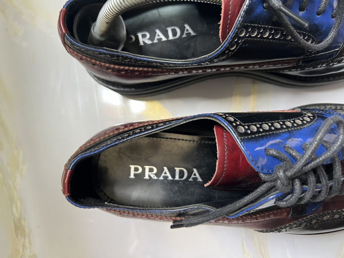 Prada Prada Brogue platform leather derby Size US 7 / EU 40 - 3 Thumbnail