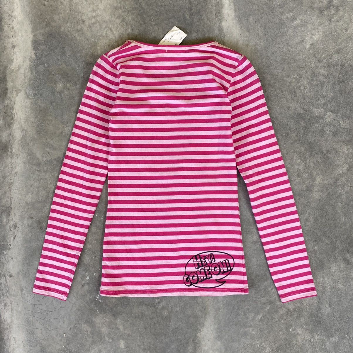 Hysteric Glamour 2000s Half Palu Vkei Style Stripe Lover Long Sleeve Shirt Size M / US 6-8 / IT 42-44 - 2 Thumbnail