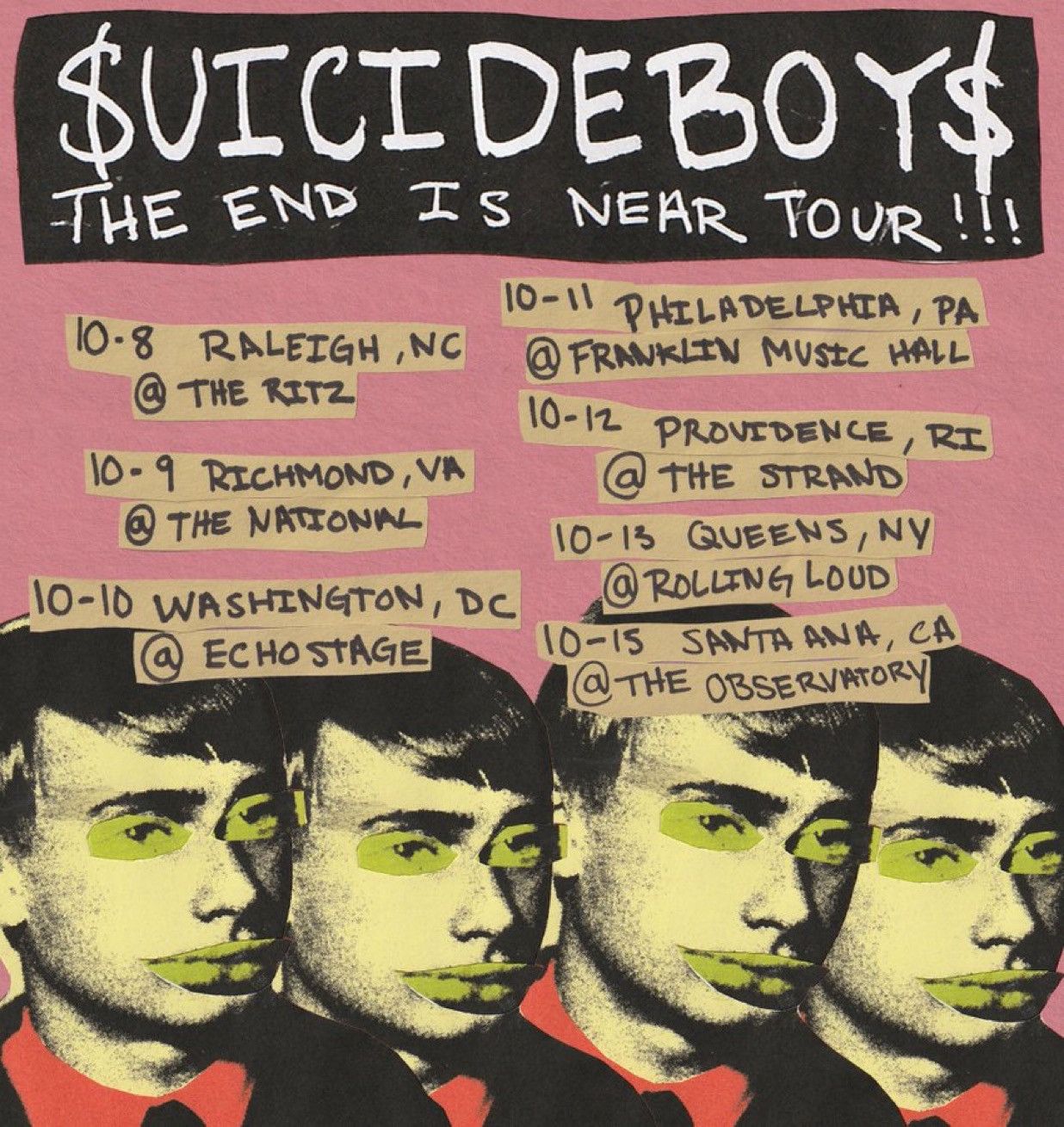 G59 Records Suicideboys “The End Is Near Tour” T-Shirt Size US L / EU 52-54 / 3 - 4 Thumbnail