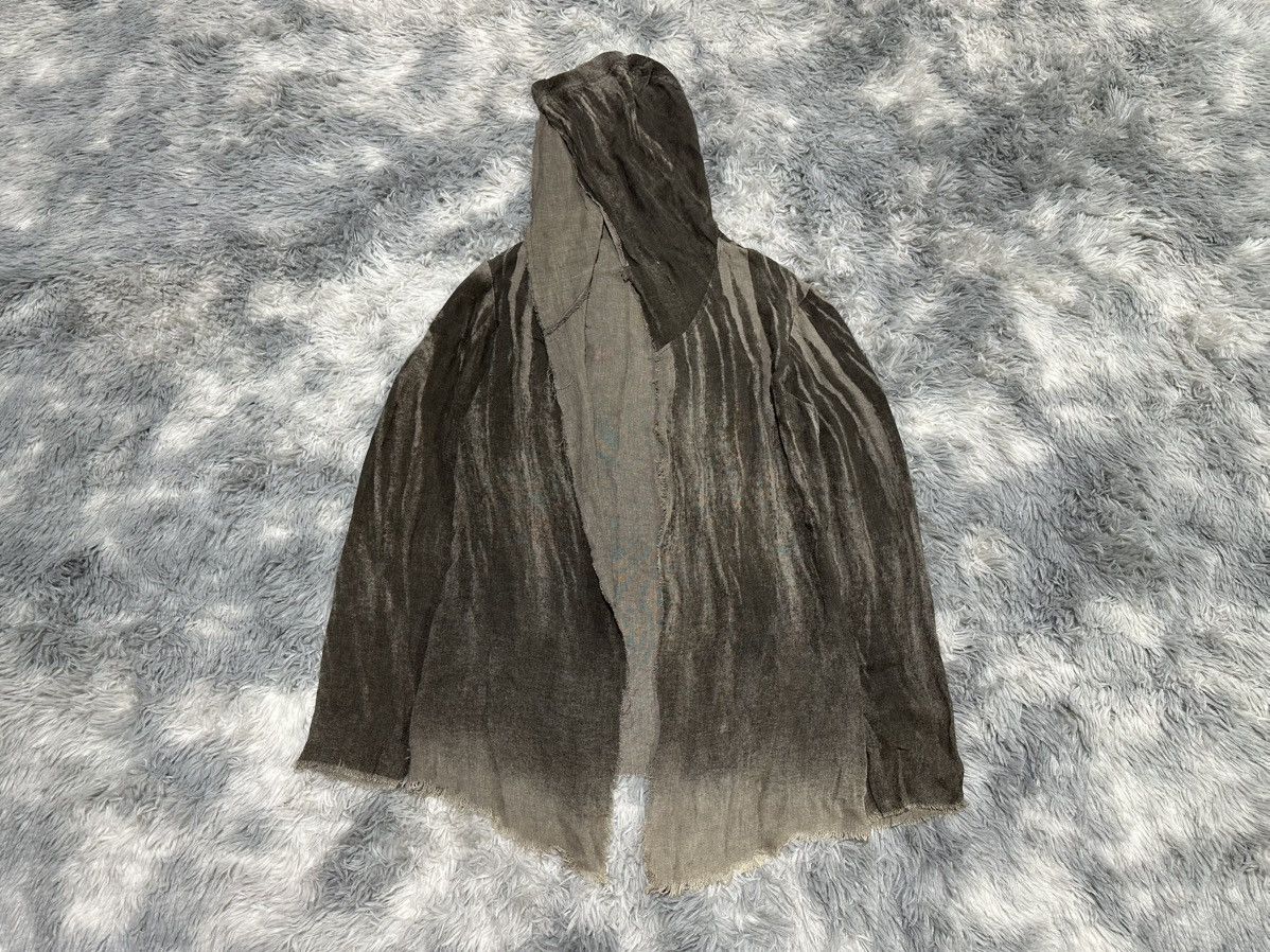 🔥Rare Y2K Archived 14th Addiction Raw Linen Cardigan Hoodie