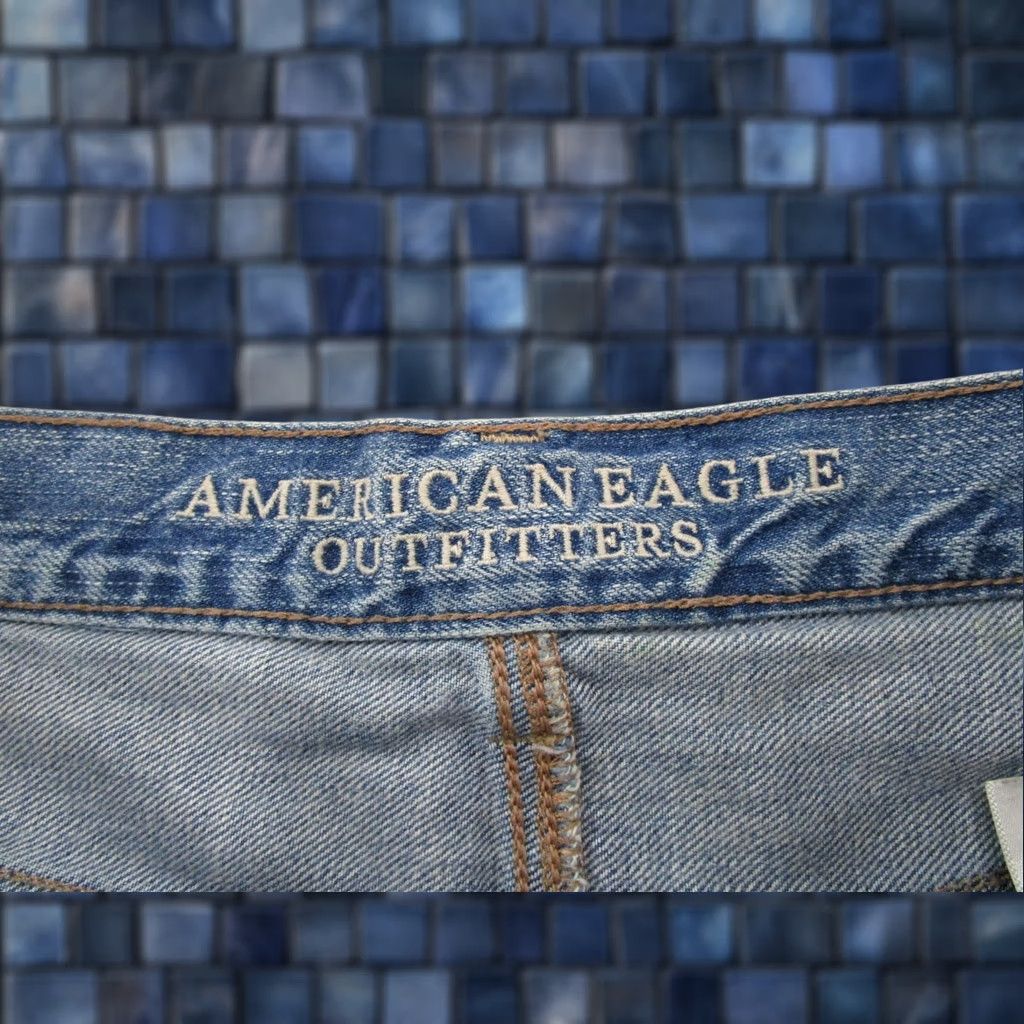 American Eagle Outfitters VTG Y2K American Eagle Hi Rise Festival Denim Shorts Womens 6 Blue 5-Pocket Design Casual Festival Style Shorts Mens? Womens Size 28" / US 6 / IT 42 - 1 Thumbnail