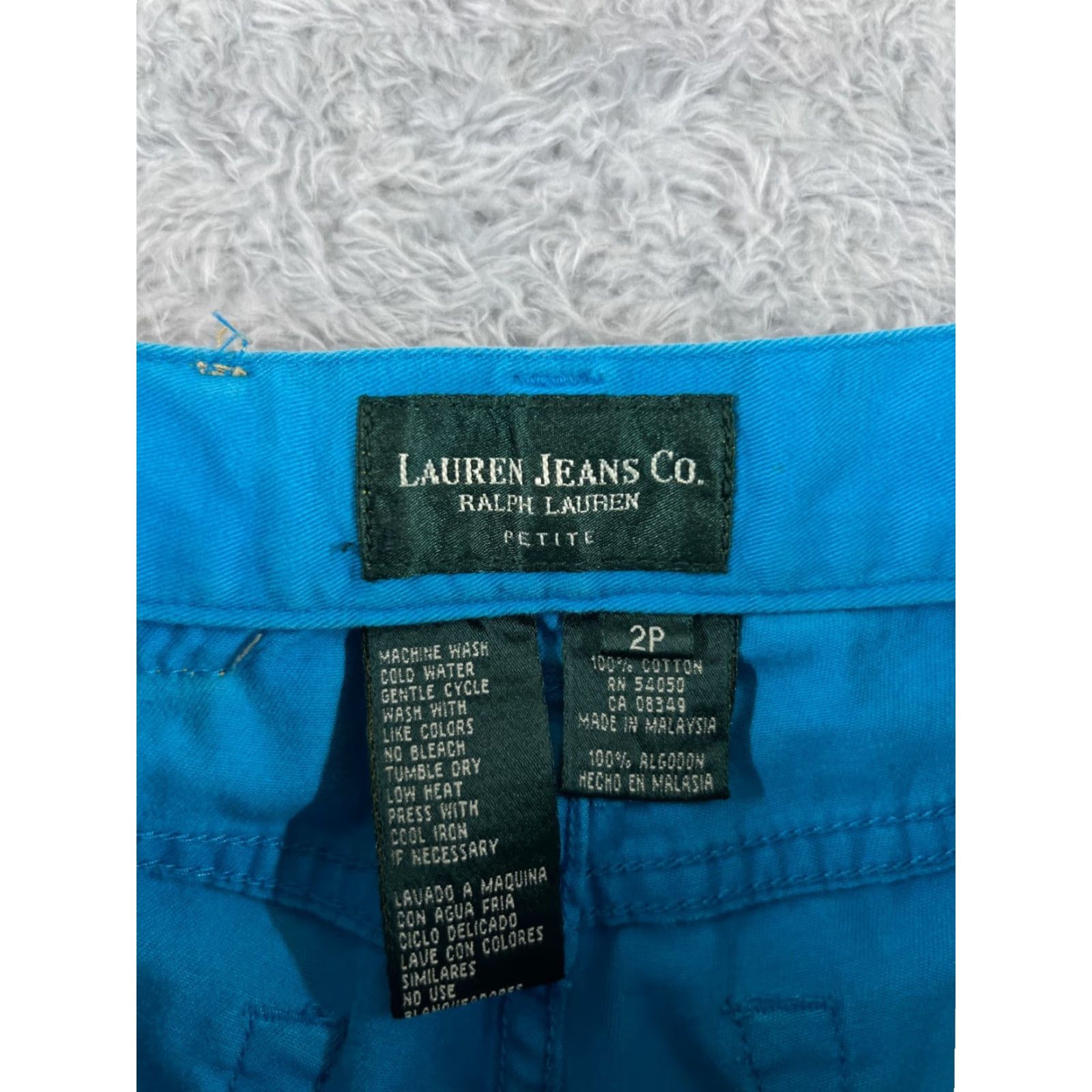 Ralph Lauren Lauren Ralph Lauren Shorts Women 2P Blue Cutoff 100% Cotton Twill Mid Rise 24x6 Size 26" / US 2 / IT 38 - 7 Thumbnail