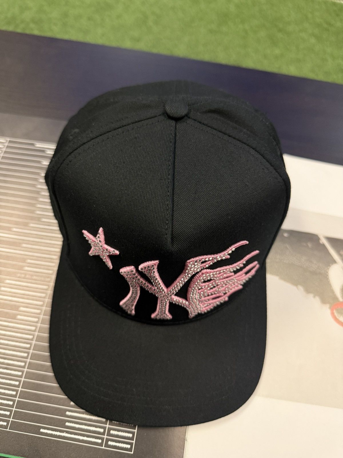 HELLSTAR Hellstar Adjustable SnapBack Hat “NY LOGO” Stones Size ONE SIZE - 5 Thumbnail