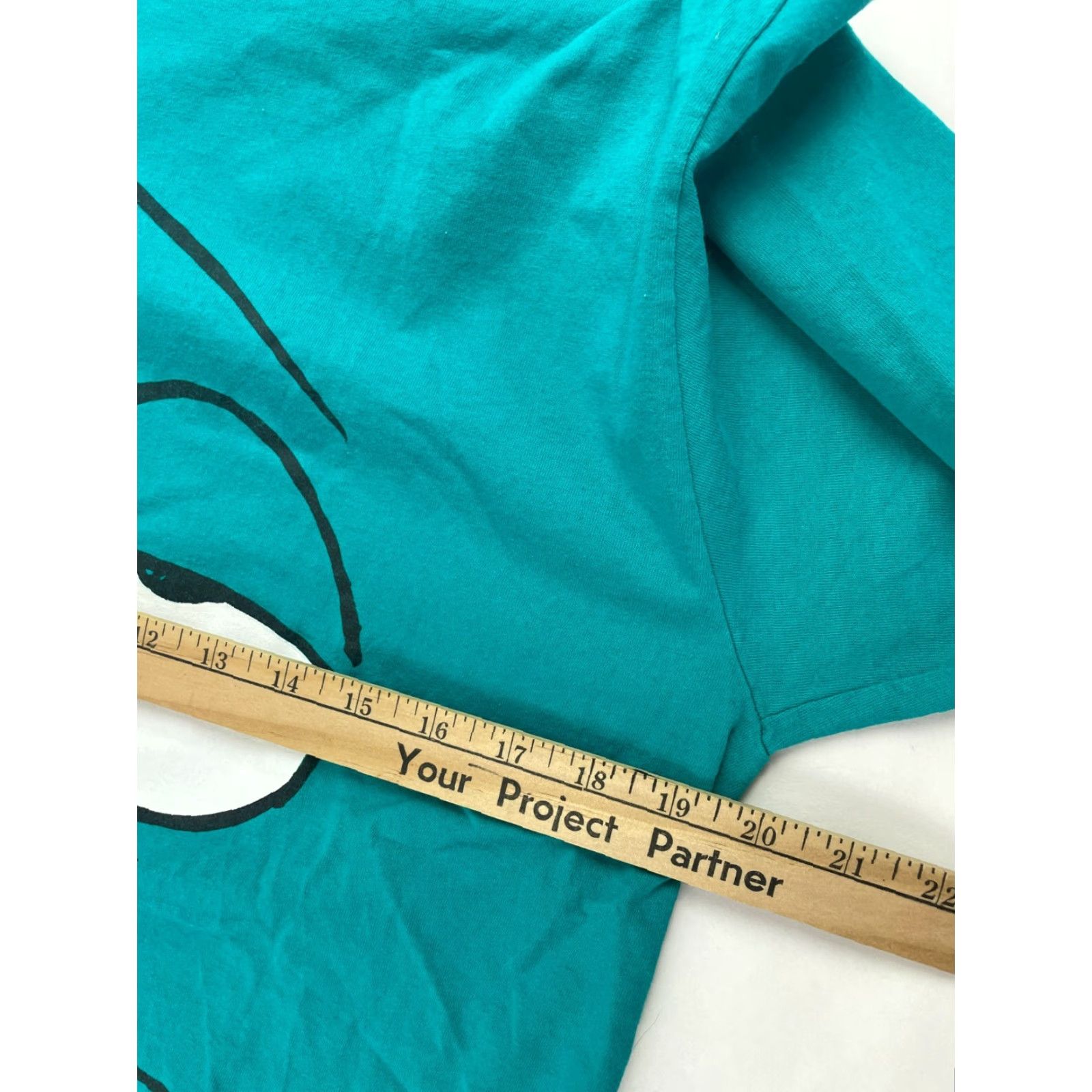 Vintage Living In Attitudes T-shirt Mens Large Turquoise "Whatever Facial Expression" Shirt Regular Breathable Funny Size US L / EU 52-54 / 3 - 5 Thumbnail