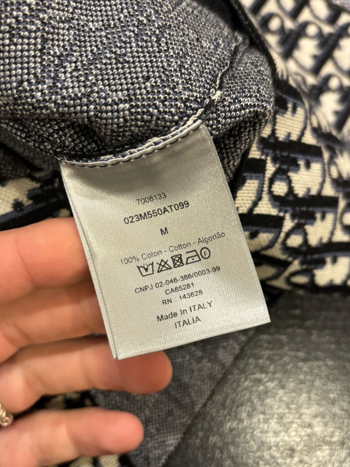 Dior Dior Knit Monogram Button Up Shirt Size US M / EU 48-50 / 2 - 5 Thumbnail