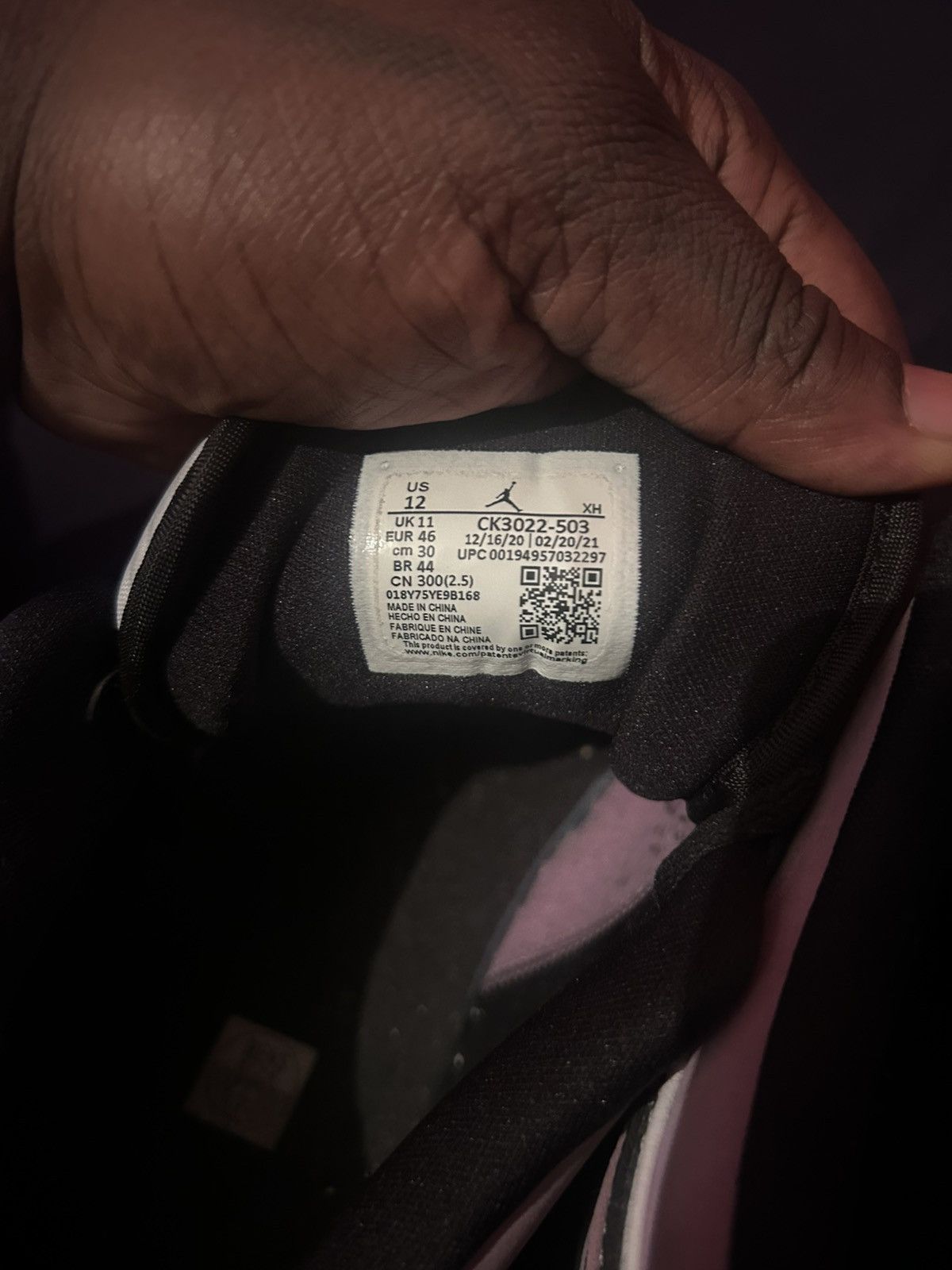 Jordan Brand Jordan 1 Low Violet Shock Size US 12 / EU 45 - 7 Thumbnail