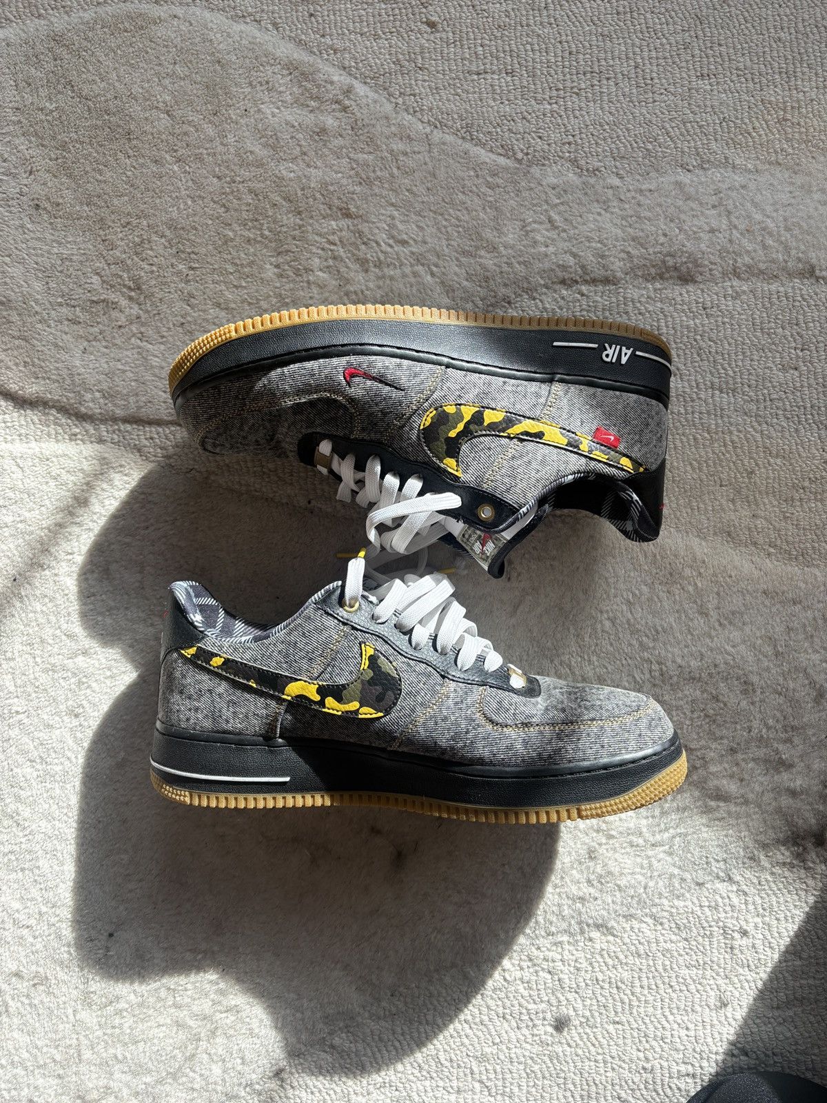 Nike Nike Camo Denim Remix AF1 Size US 11 / EU 44 - 2 Thumbnail