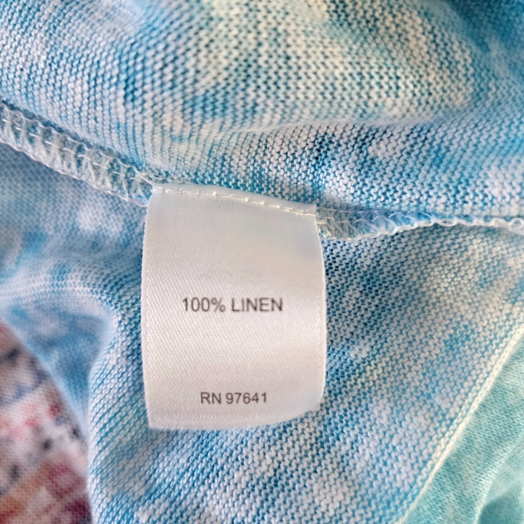 J. Jill J Jill Love Linen Womens Top Sz Small Blue Pink Paisley Sleeveless Shirt Size S / US 4 / IT 40 - 4 Thumbnail