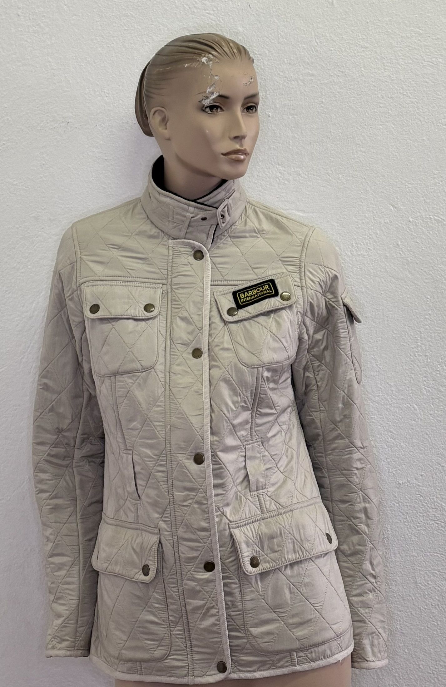 コート BARBOUR Woman Coat Green LQU1819 GN32 BARBOUR: women's bomber jacket - Green | Barbour jacket