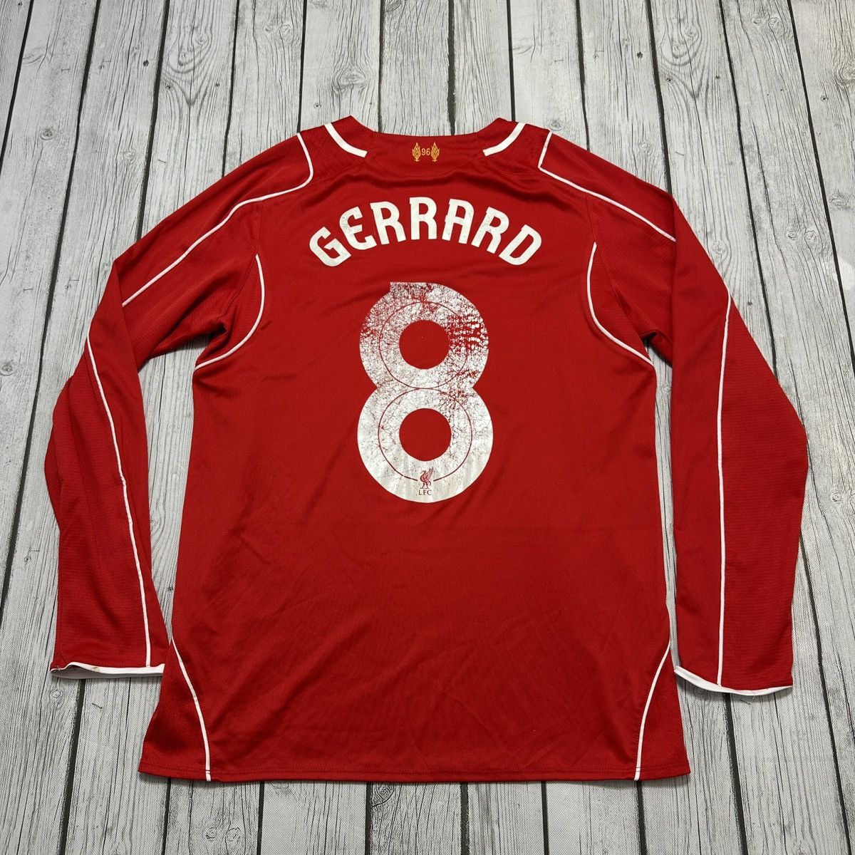 Warrior Liverpool Steven Gerrard long sleeve jersey Size US M / EU 48-50 / 2 - 2 Thumbnail