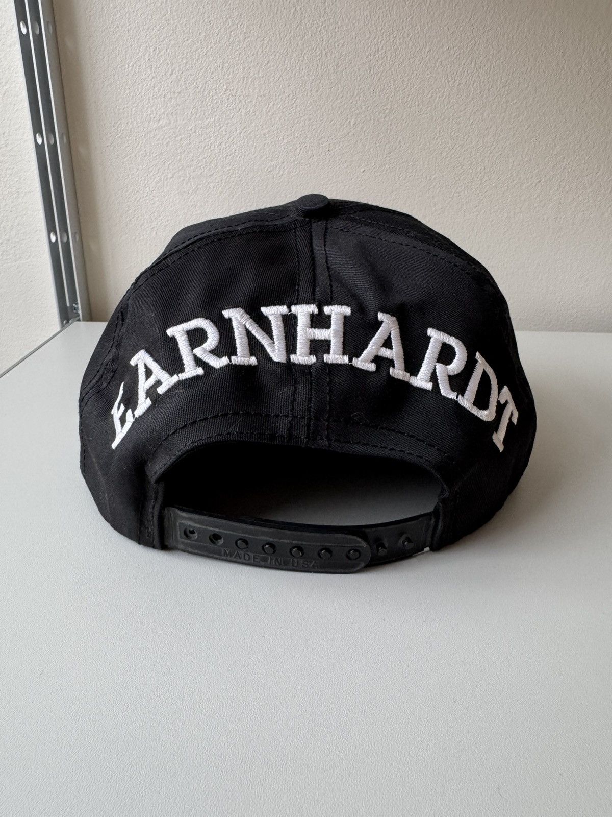 Vintage Vntg Dale Earnhardt Black Snapback Hat #3 Intimidator NASCAR Size ONE SIZE - 2 Thumbnail