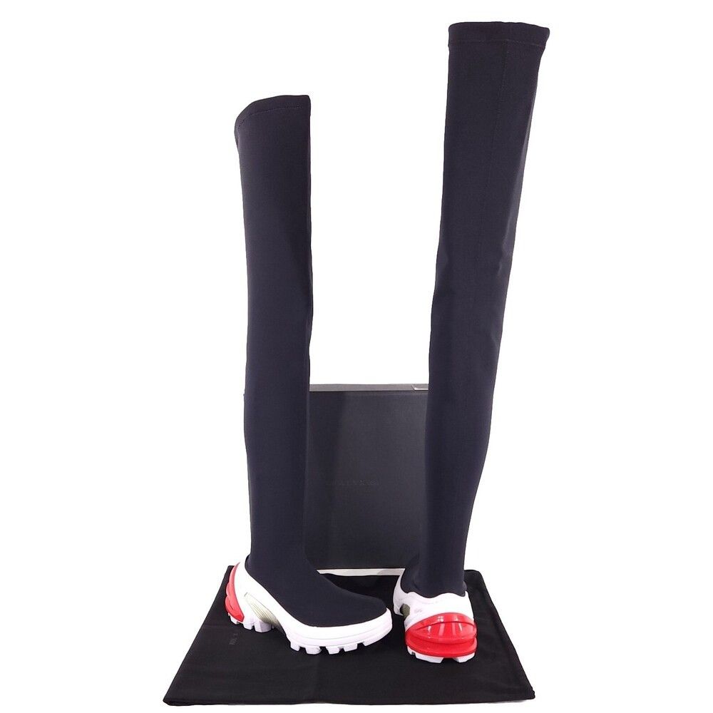 1017 ALYX 9SM 1017 ALYX 9SM Thigh High Boots 37 7 New Black Red White Size US 7 / IT 37 - 2 Thumbnail