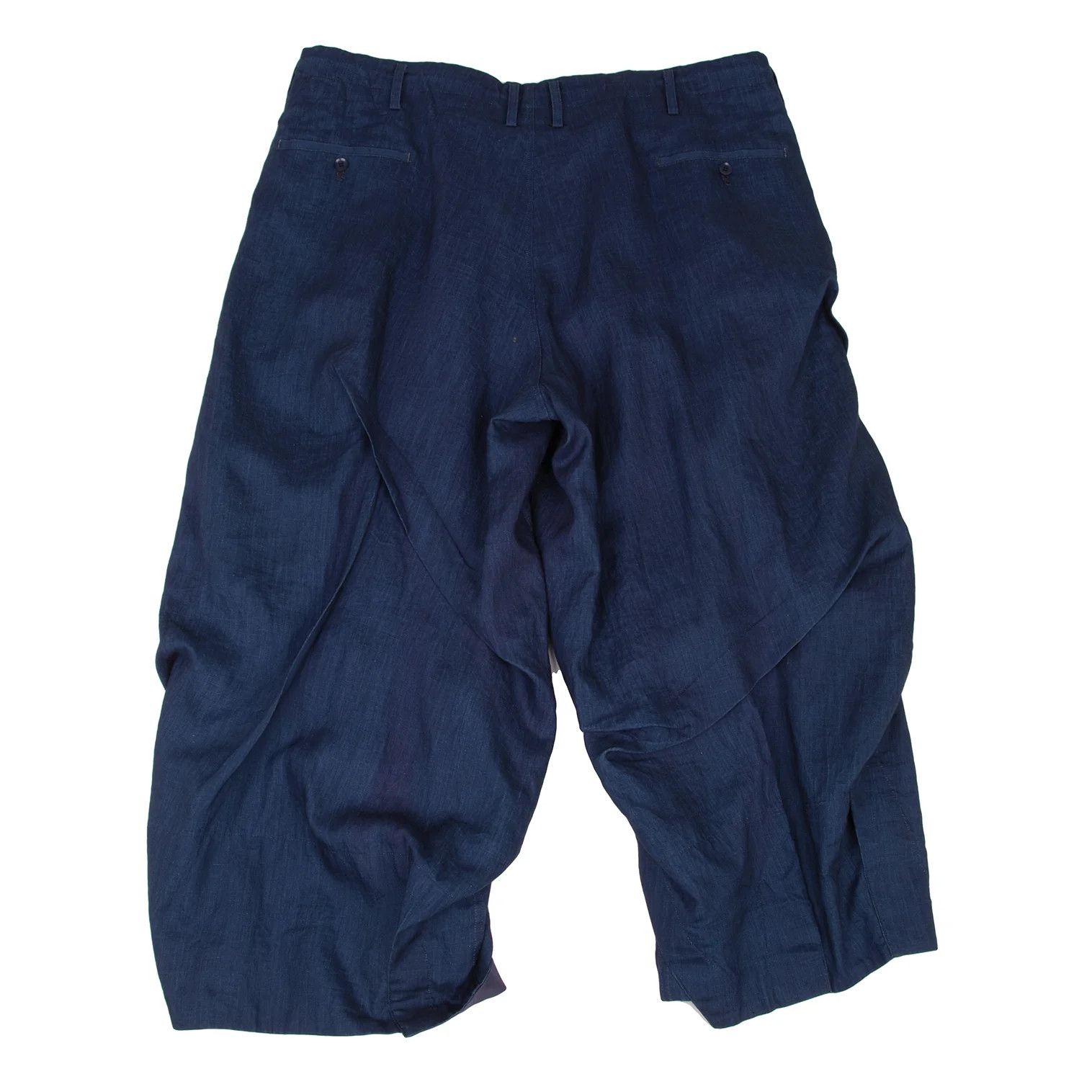 Yohji Yamamoto Yohji Yamamoto Indigo Linen Set-Up Blue 3 Size US 34 / EU 50 - 16 Thumbnail