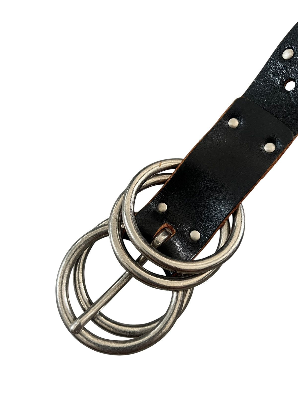 Yohji Yamamoto Vintage Y’s Yohji Yamamoto Studded Leather Belt Size 32 - 2 Thumbnail