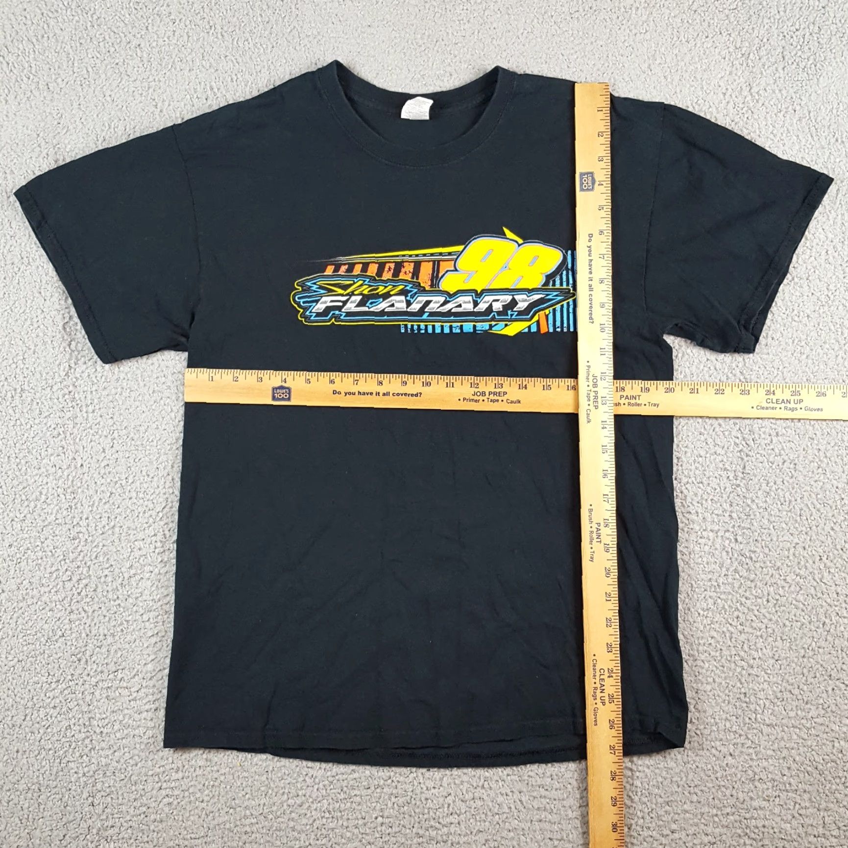 Gildan Shon Flanary NASCAR Racing Black Car Tee Men's Size M Race Retro T Shirt #98 Size US M / EU 48-50 / 2 - 8 Thumbnail