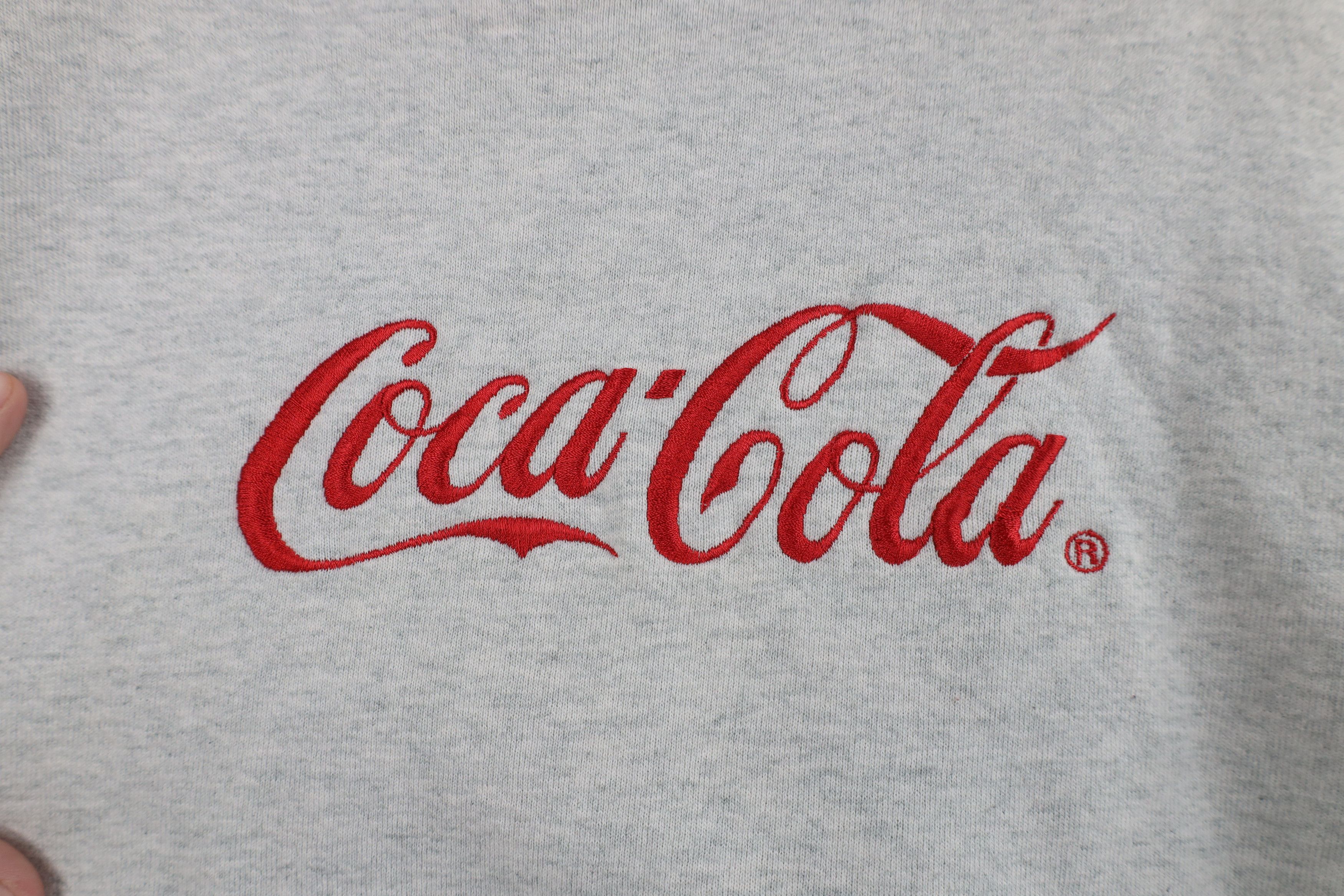 Coca Cola Vintage 90s Coca Cola Script Crewneck Sweatshirt Gray USA Size S / US 4 / IT 40 - 7 Thumbnail